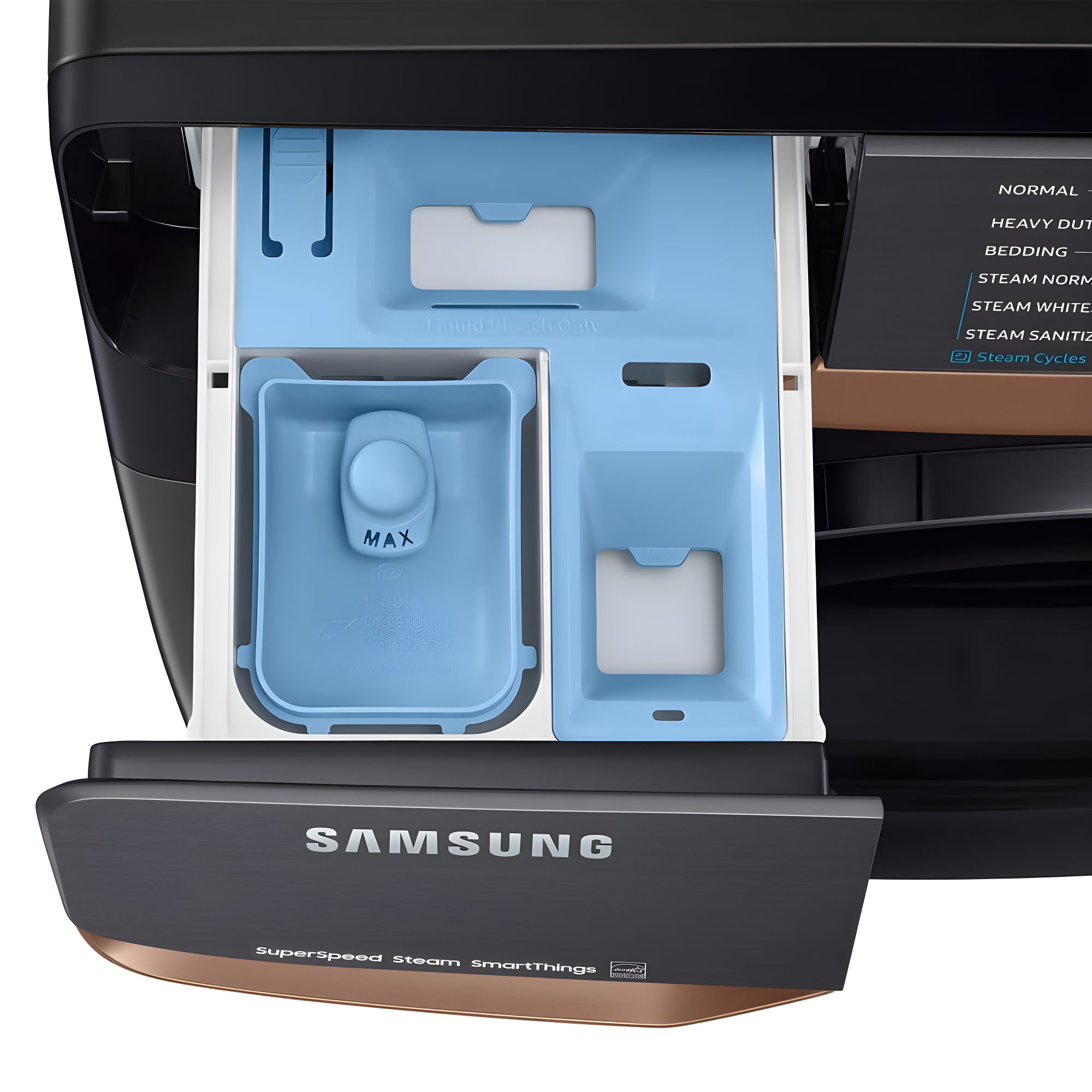 Samsung 5.0 cu. ft. Extra Large Capacity Smart Front Load Washer with Super Speed Wash and Steam