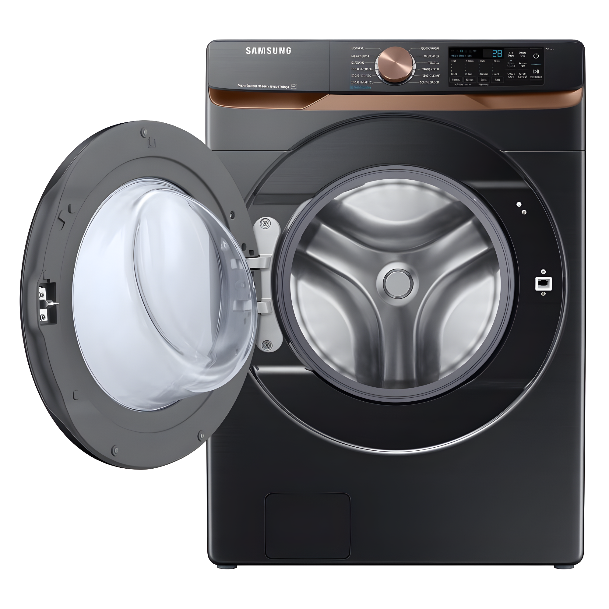 Samsung 5.0 cu. ft. Extra Large Capacity Smart Front Load Washer with Super Speed Wash and Steam