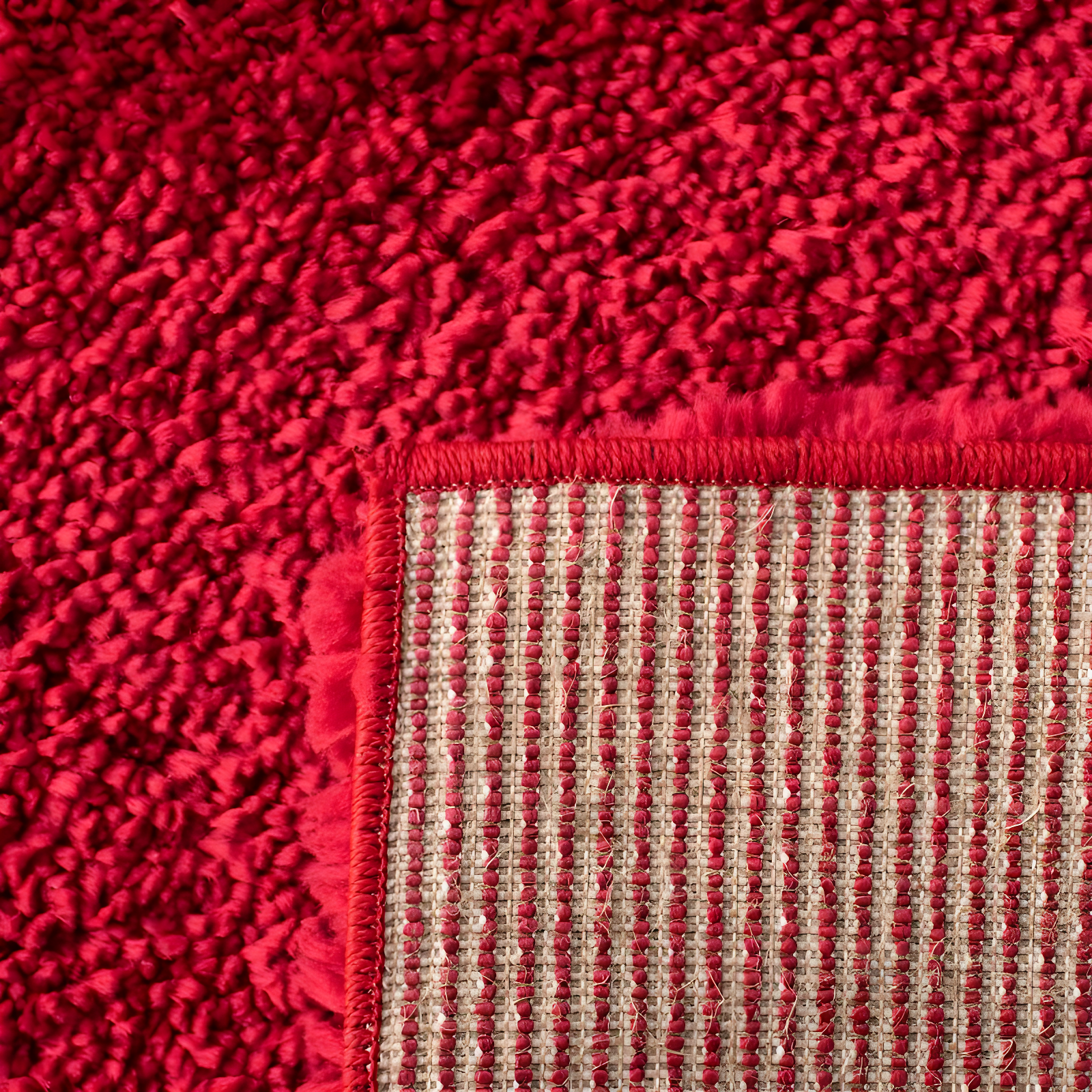 August Shag 900 AUG900 Power Loomed Indoor Area Rug - Red - 4'x6' - Safavieh