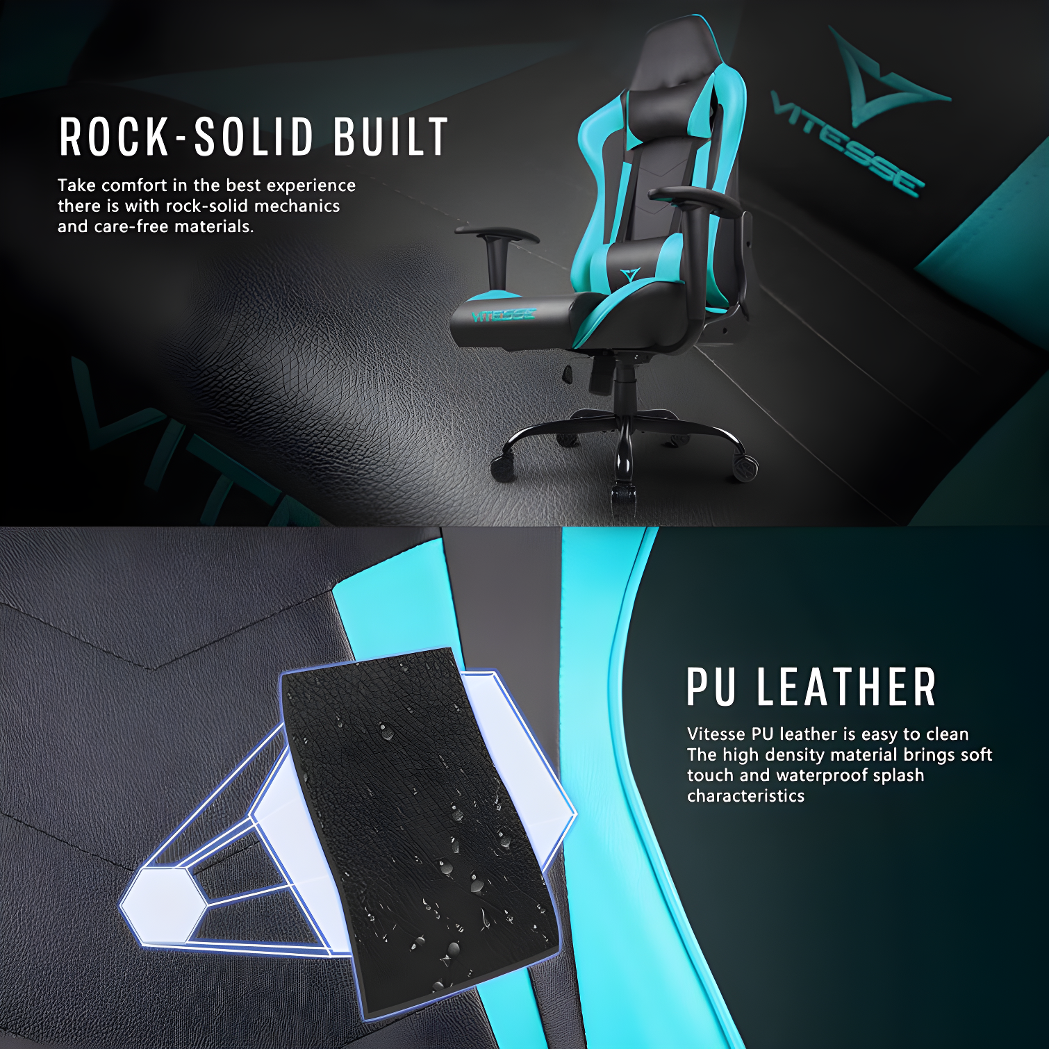 Ergonomic Racing Gaming Chair, 330 lbs PC Computer Chair with Support and Headrest