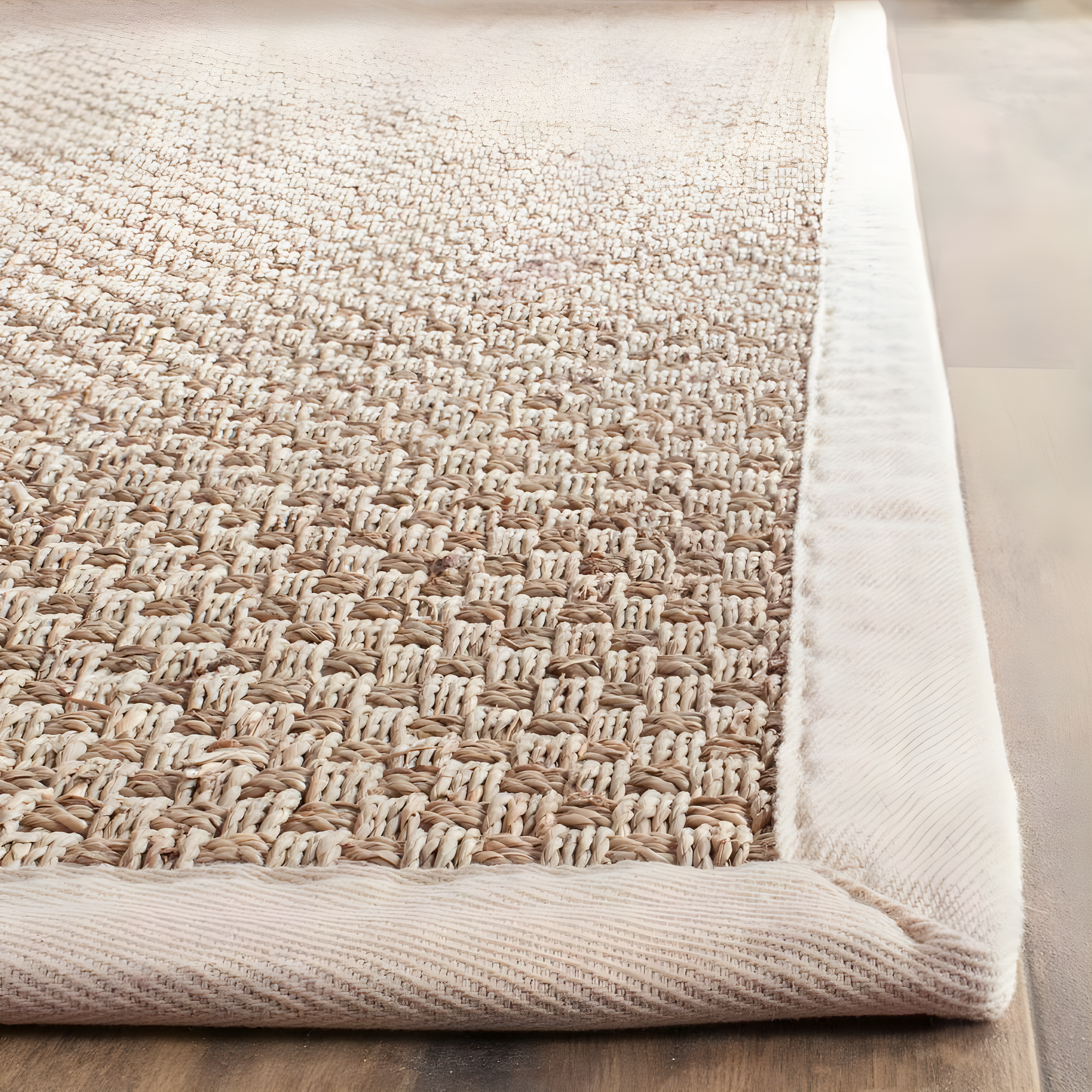 Natural Fiber NF114 Power Loomed Indoor Area Rug - Natural/Ivory - 5'x5' - Safavieh.