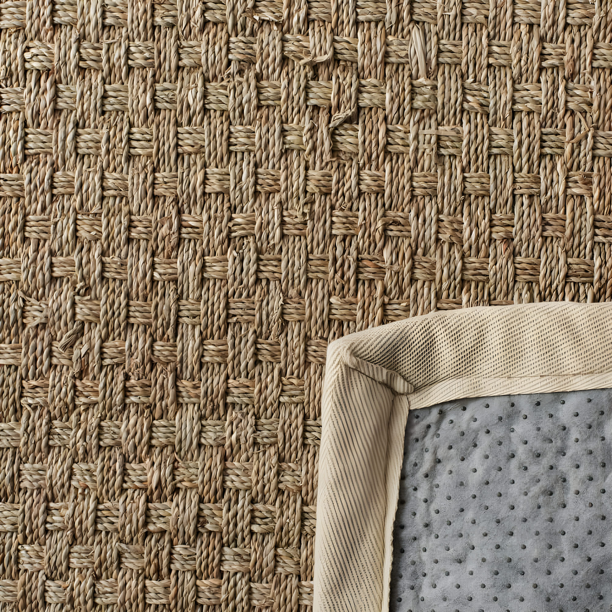 Natural Fiber NF114 Power Loomed Indoor Area Rug - Natural/Ivory - 5'x5' - Safavieh.