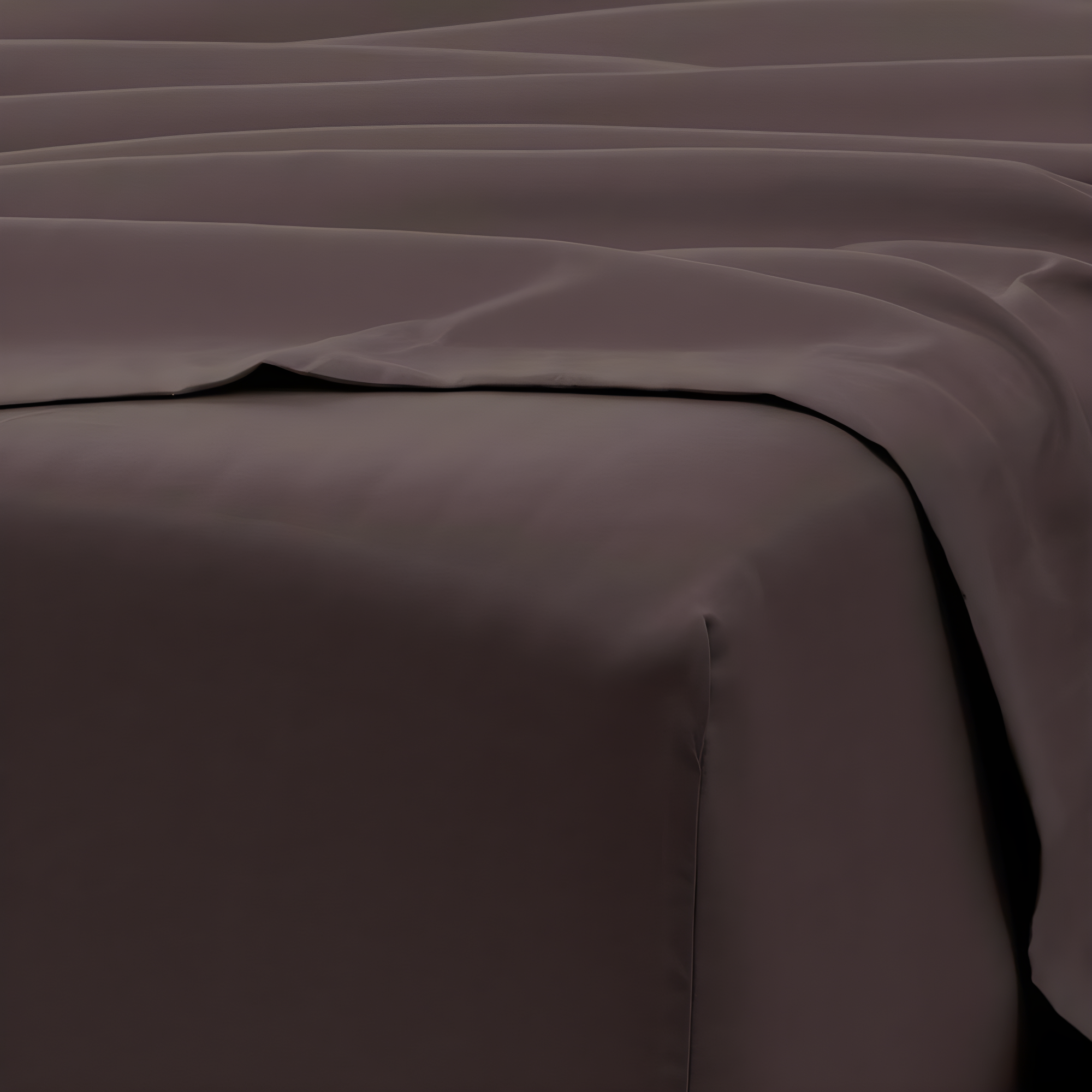 Comfort Canopy - 6 Piece Solid Chocolate Microfiber Bed Sheets for California King Beds