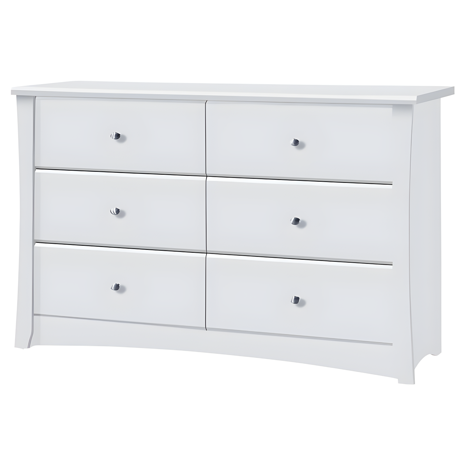 Crescent 6 Drawer Double Dresser