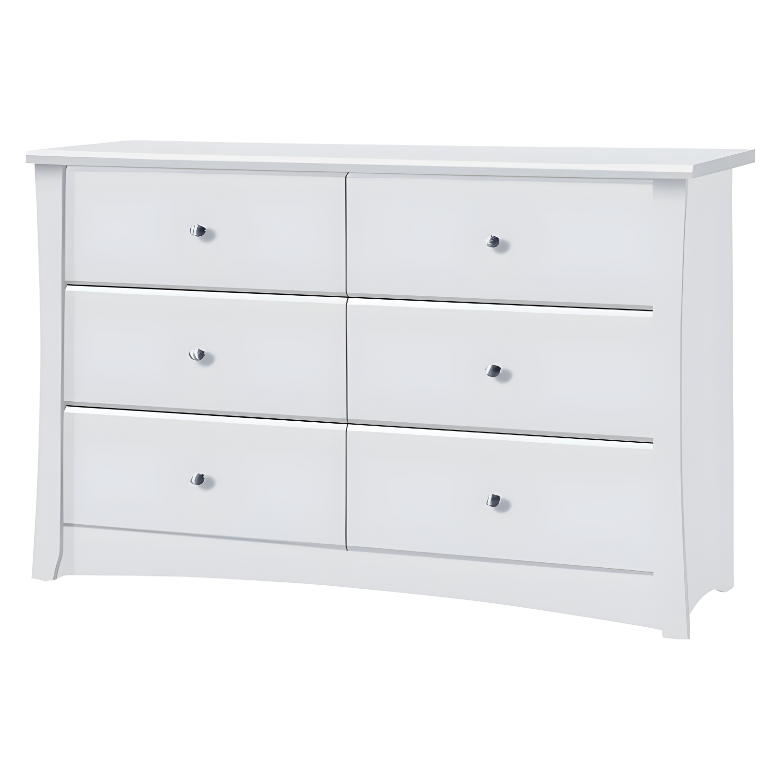 Crescent 6 Drawer Double Dresser