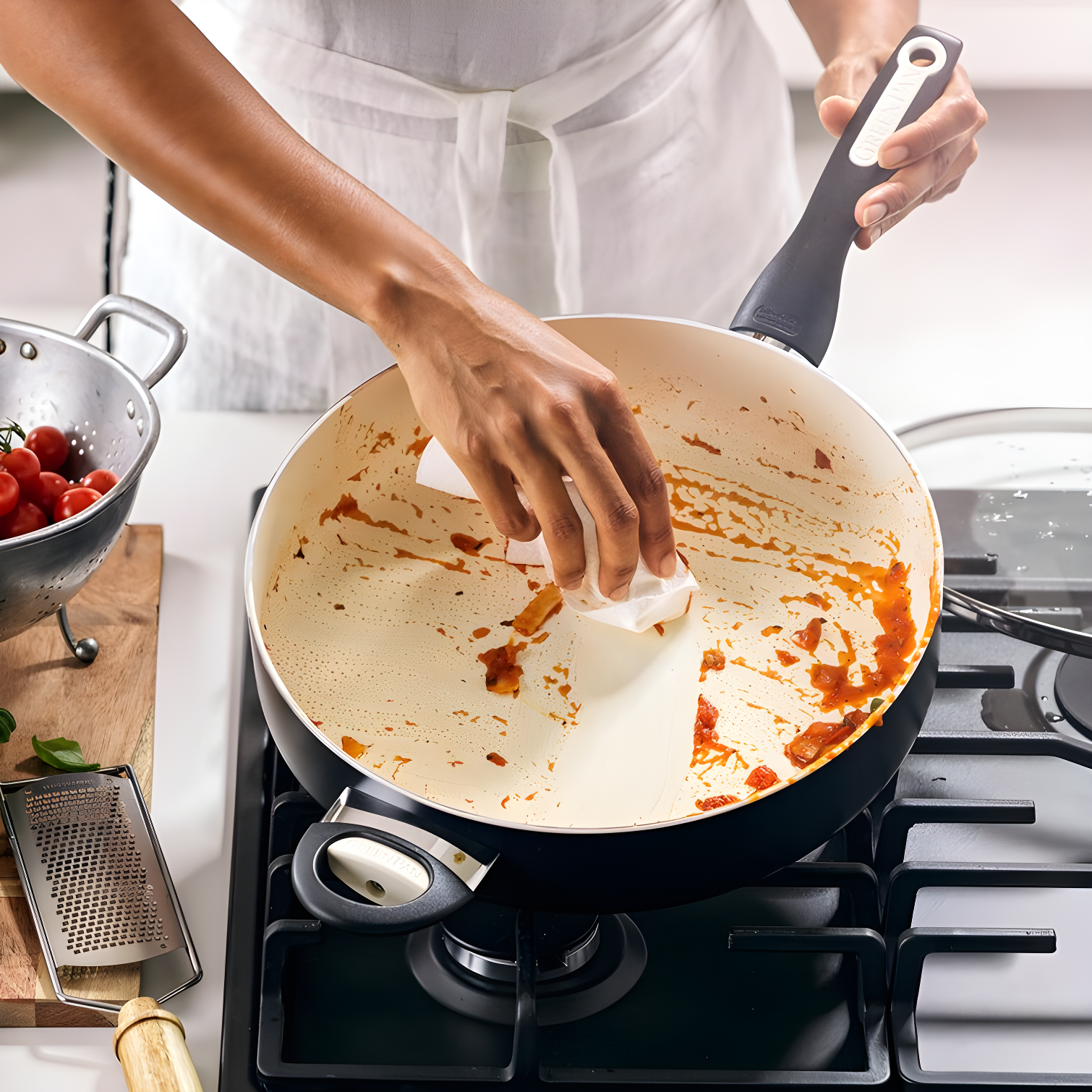 GreenPan Rio Healthy Ceramic Nonstick 5Qt Saute Pan with Lid