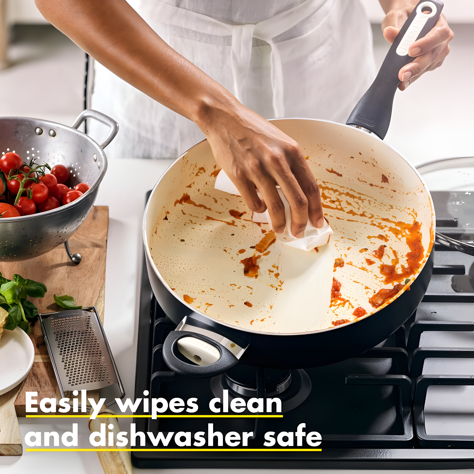 GreenPan Rio Healthy Ceramic Nonstick 5Qt Saute Pan with Lid