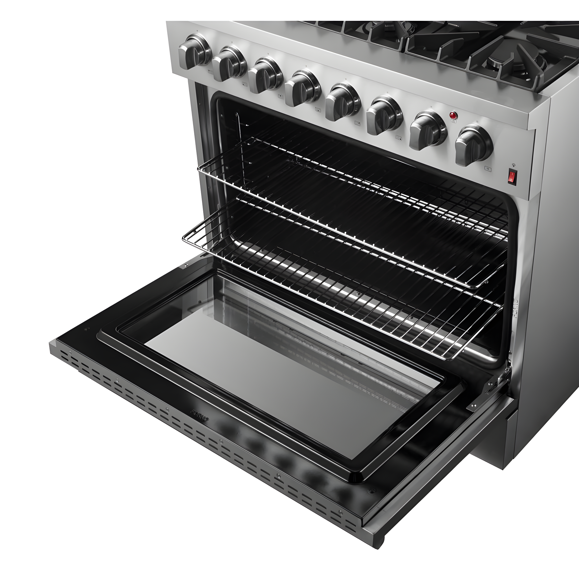 Forno Marco 36-Inch Dual Fuel Range Stainless Steel, 6 Burners, 5.36 cu.ft. True Conve FFSGS6197-36