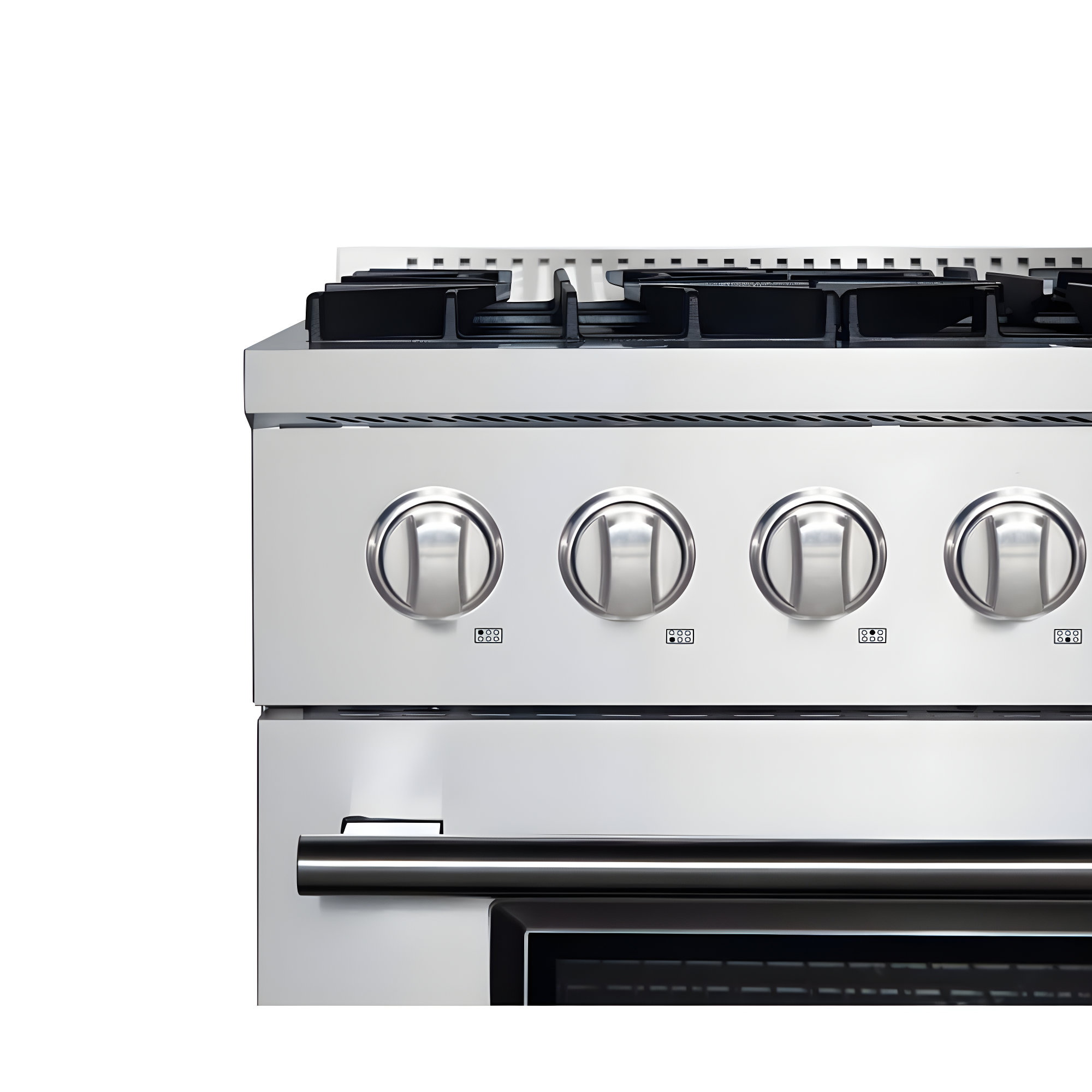 Forno Marco 36-Inch Dual Fuel Range Stainless Steel, 6 Burners, 5.36 cu.ft. True Conve FFSGS6197-36