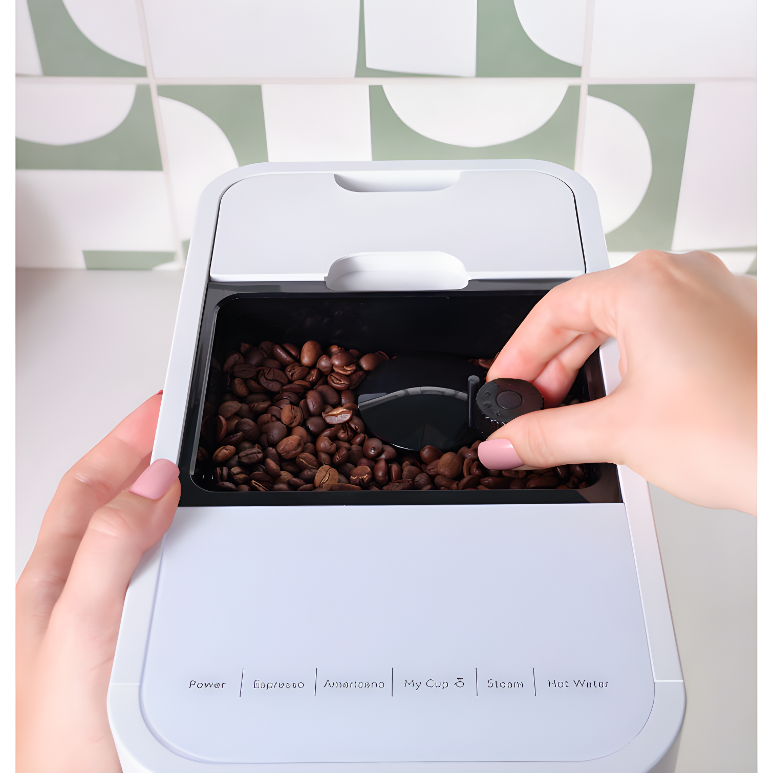 Café™ Matte White Affetto Automatic Espresso Machine