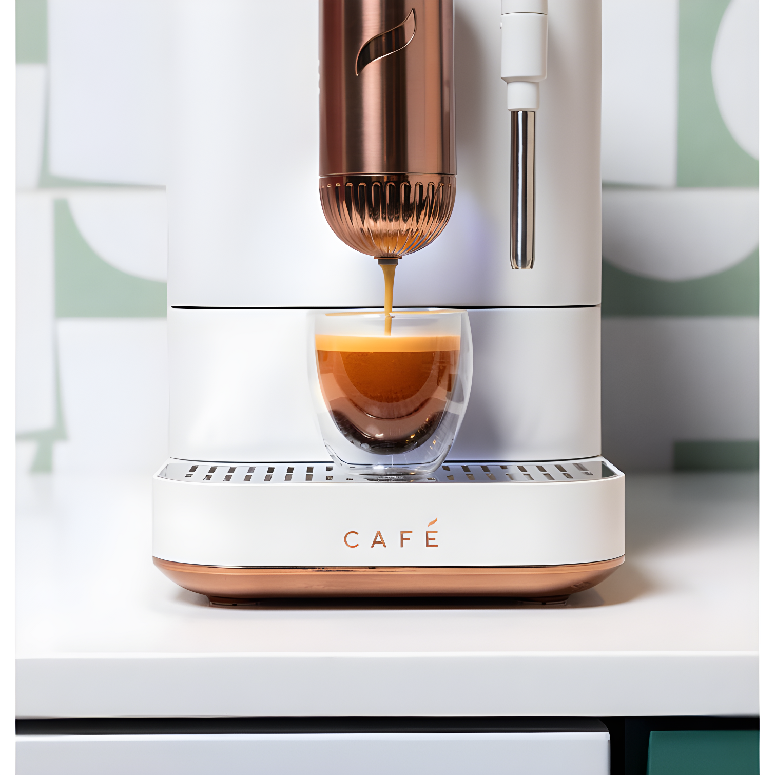 Café™ Matte White Affetto Automatic Espresso Machine