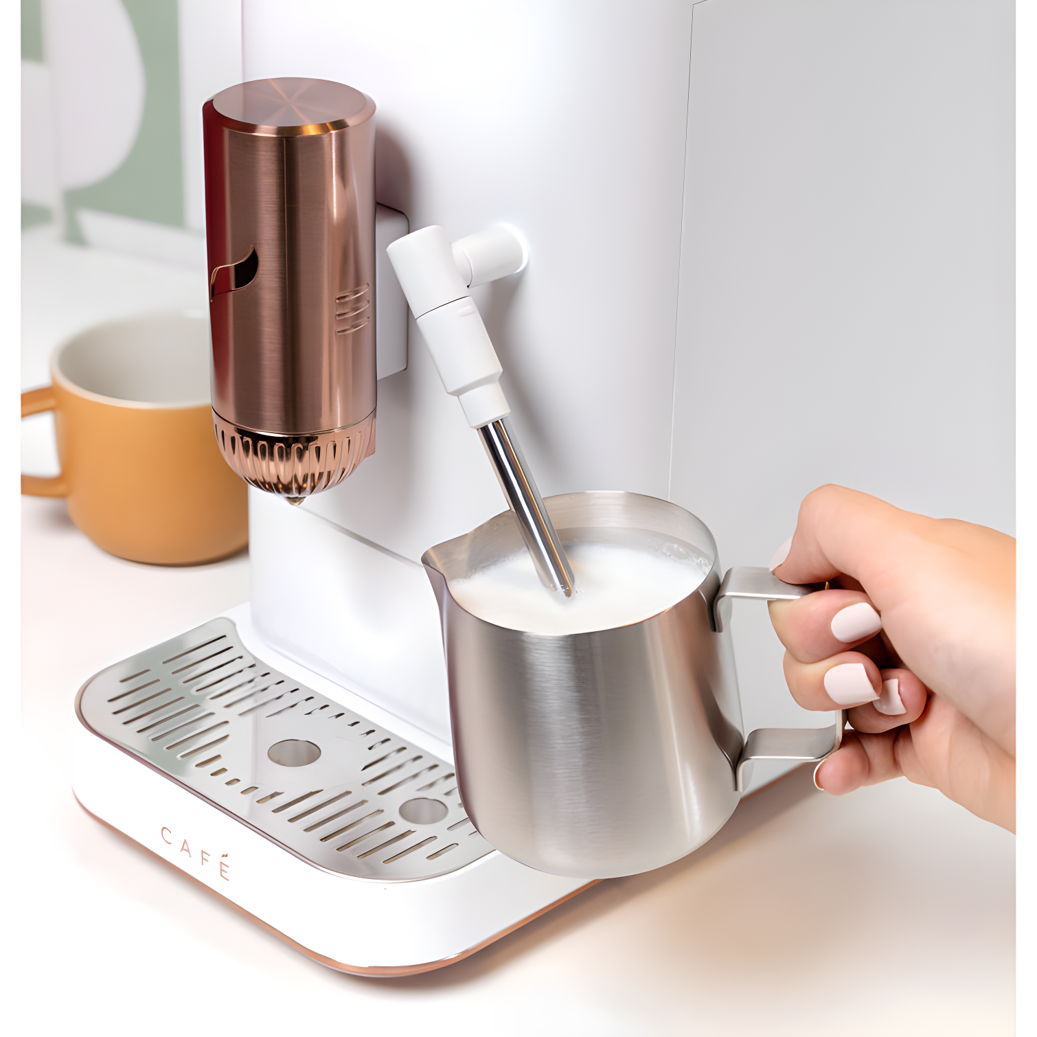 Café™ Matte White Affetto Automatic Espresso Machine