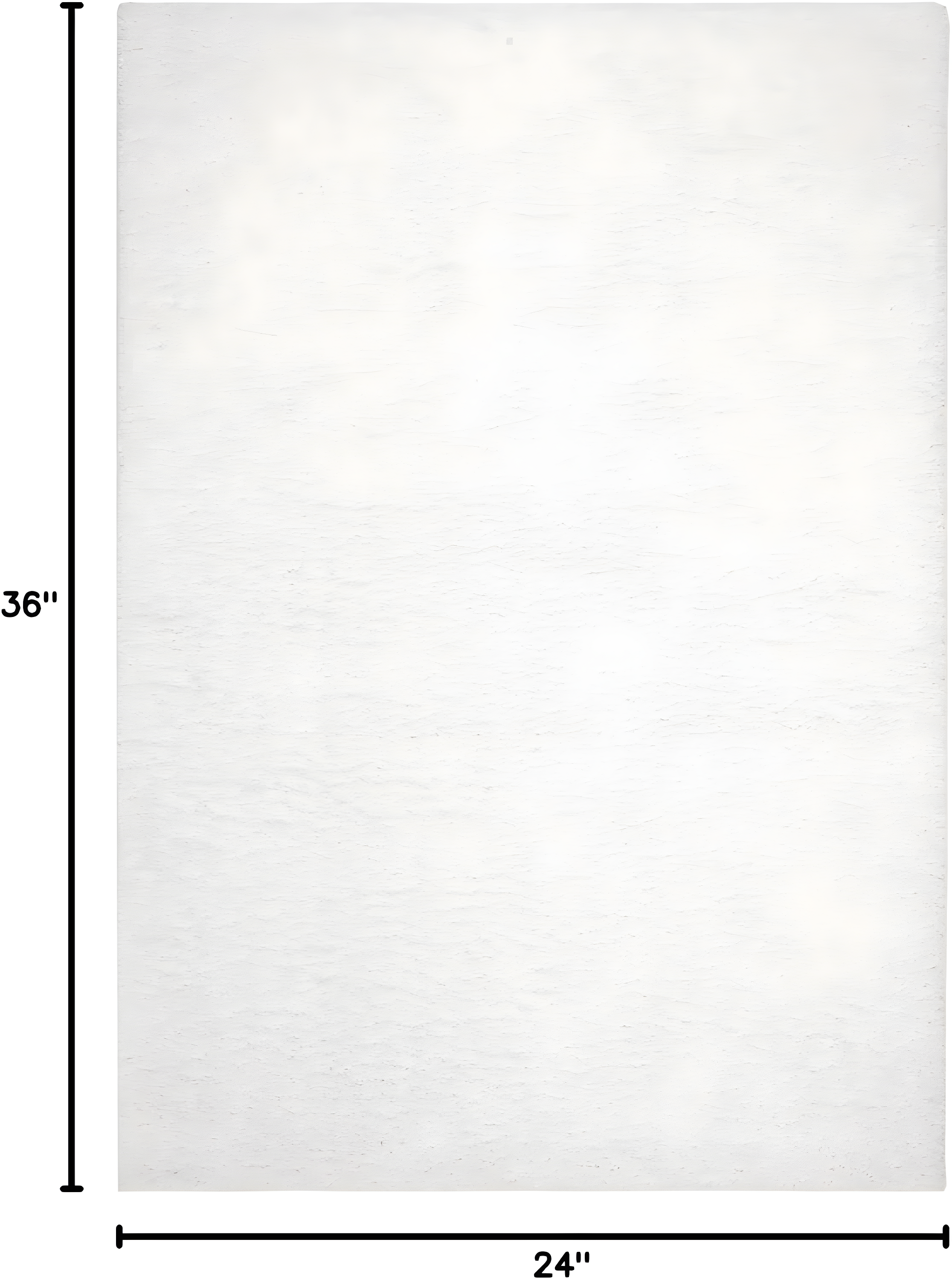 SAFAVIEH August Carlene Solid Plush Shag Area Rug, White, 9' x 12'