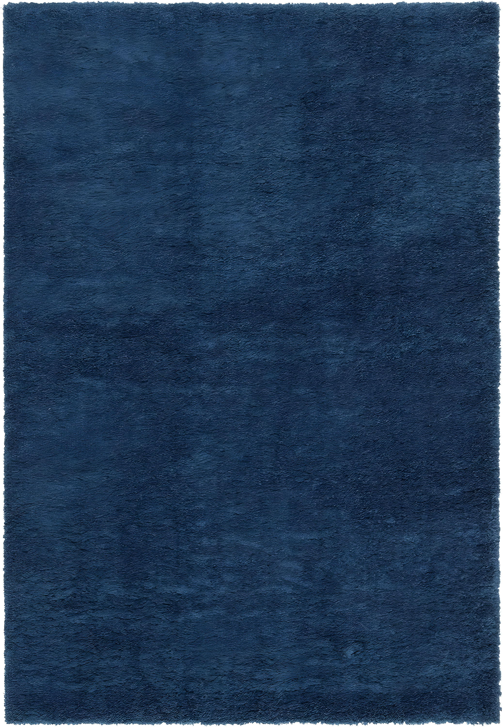 SAFAVIEH August Carlene Solid Plush Shag Area Rug, Navy, 10' x 14'