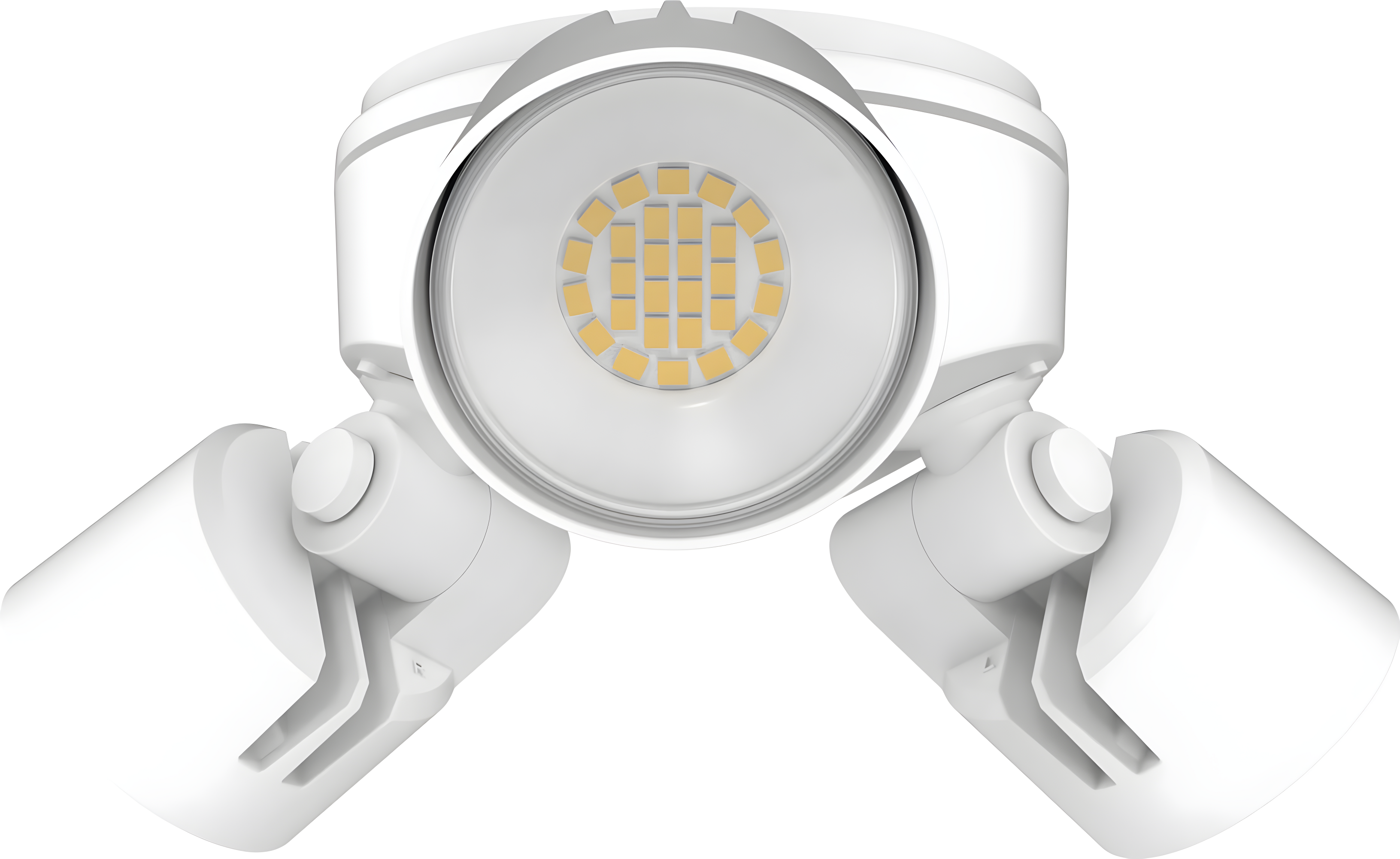 Lithonia Lighting 2 - Head Hardwired Dusk to Dawn Outdoor Security Flood Light with Motion Sensor