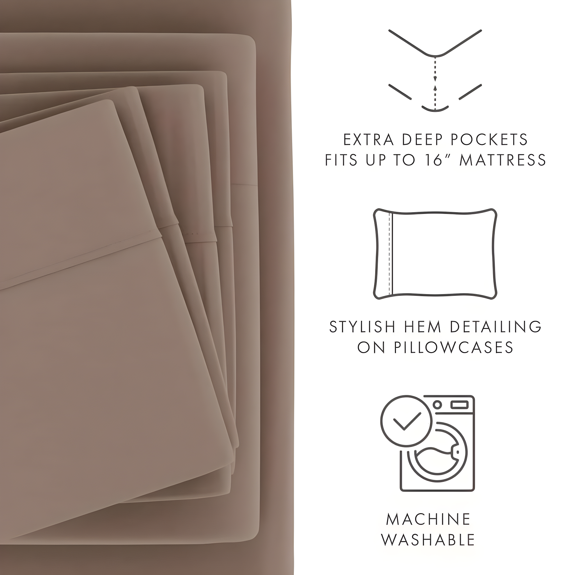 Simply Soft 6-Piece Wrinkle Free Microfiber Sheet Set with 16" Deep Pockets!