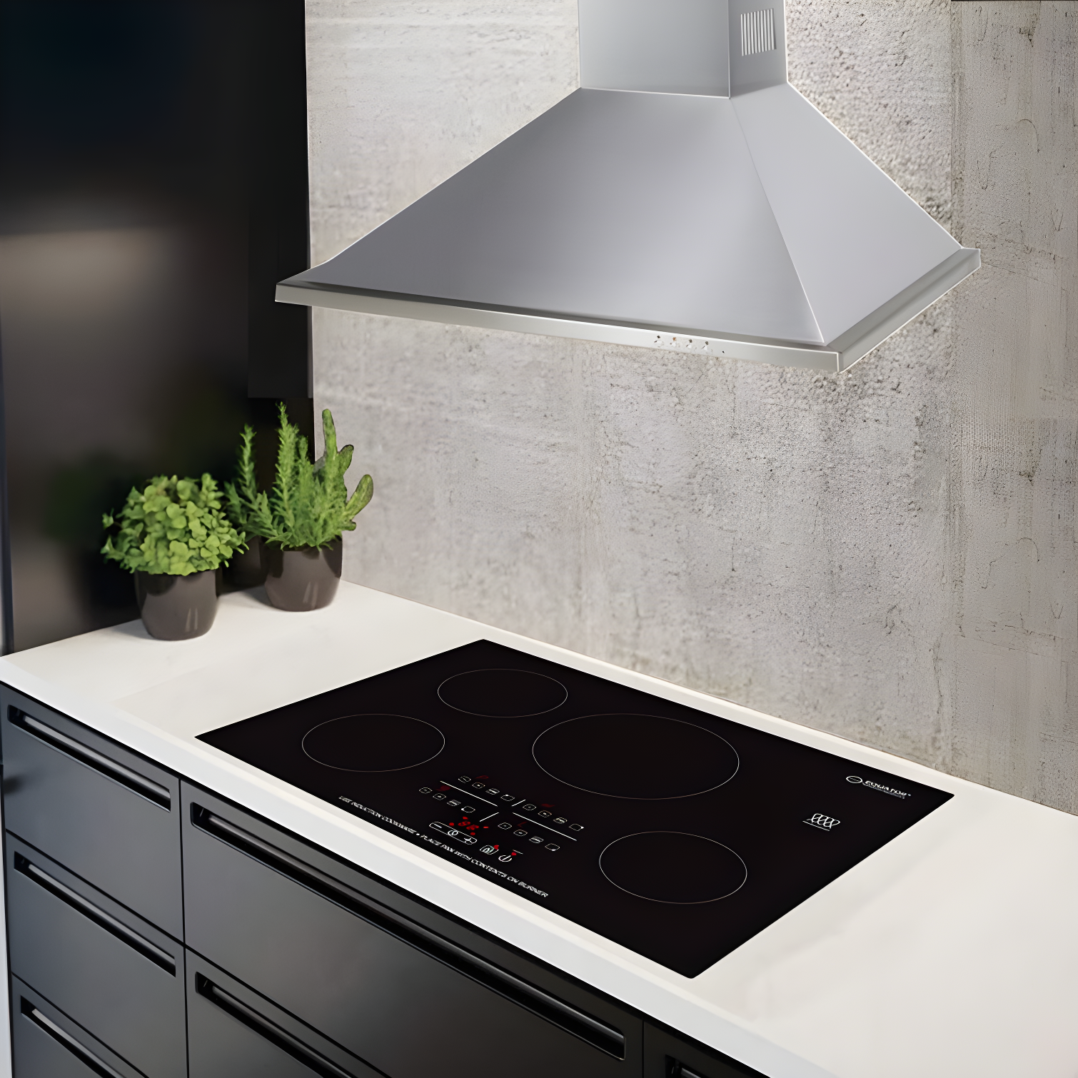 Equator Advanced Appliances Equator 30" Built-In 4 Burner Induction Cooktop POWER BOOST Keep Warm 240V/7400W BIC 304