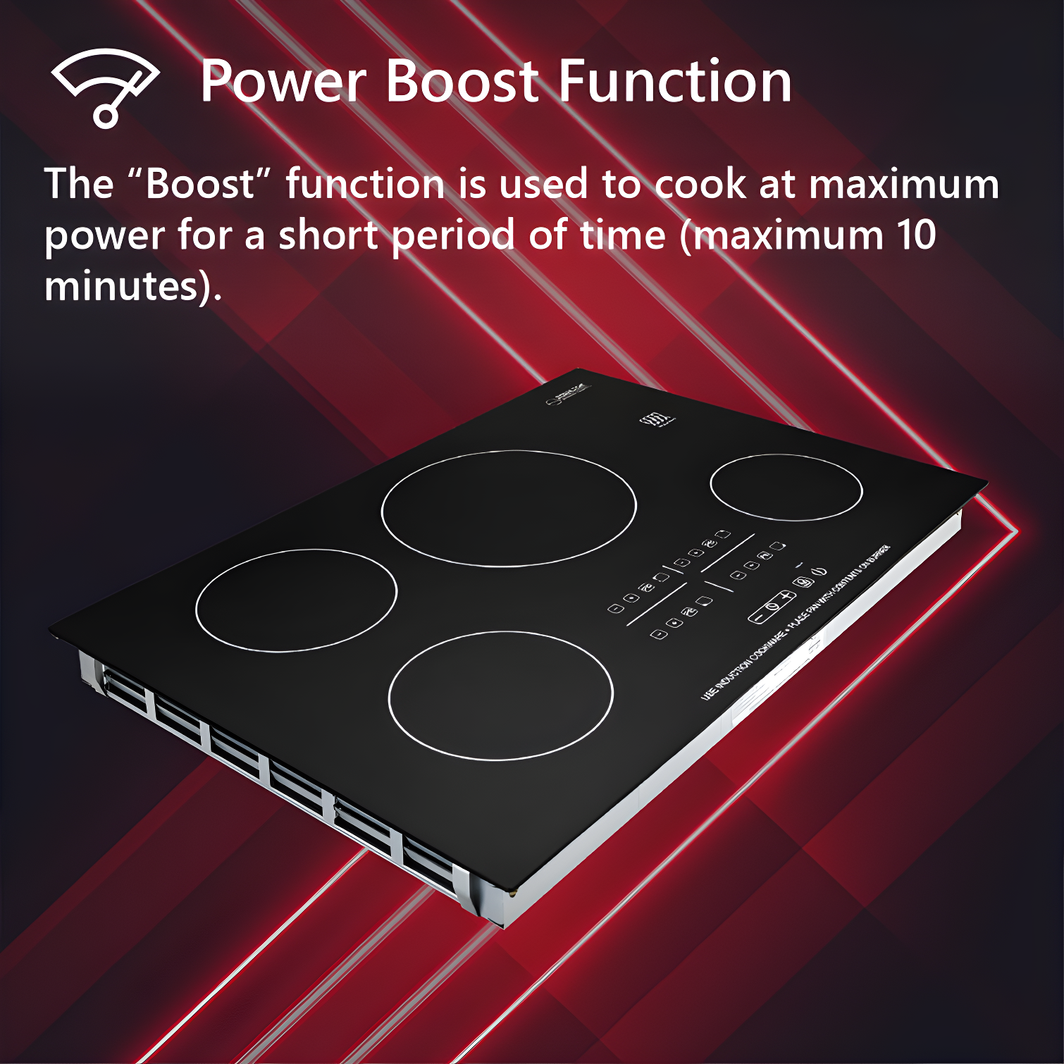 Equator Advanced Appliances Equator 30" Built-In 4 Burner Induction Cooktop POWER BOOST Keep Warm 240V/7400W BIC 304