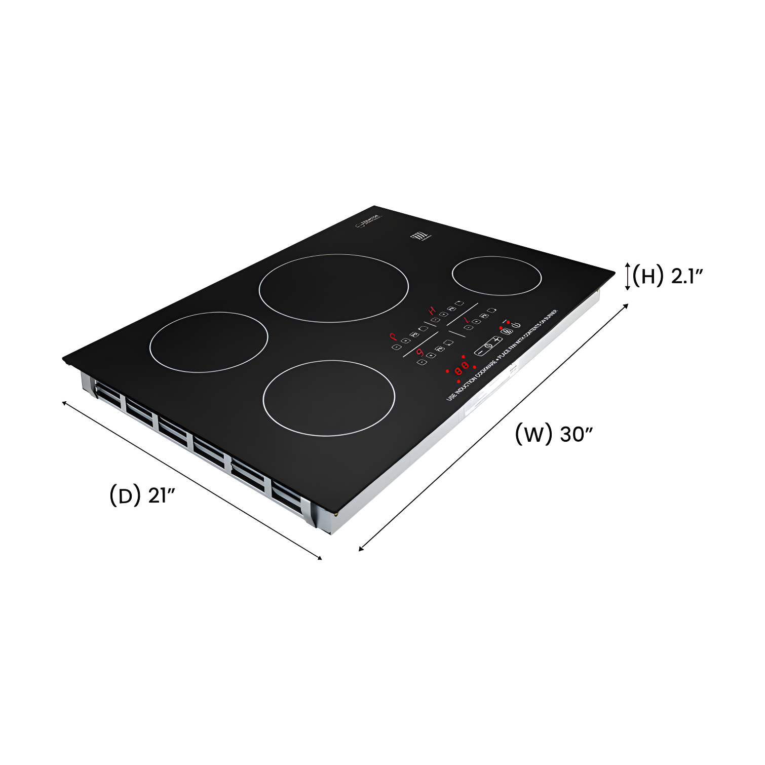 Equator Advanced Appliances Equator 30" Built-In 4 Burner Induction Cooktop POWER BOOST Keep Warm 240V/7400W BIC 304