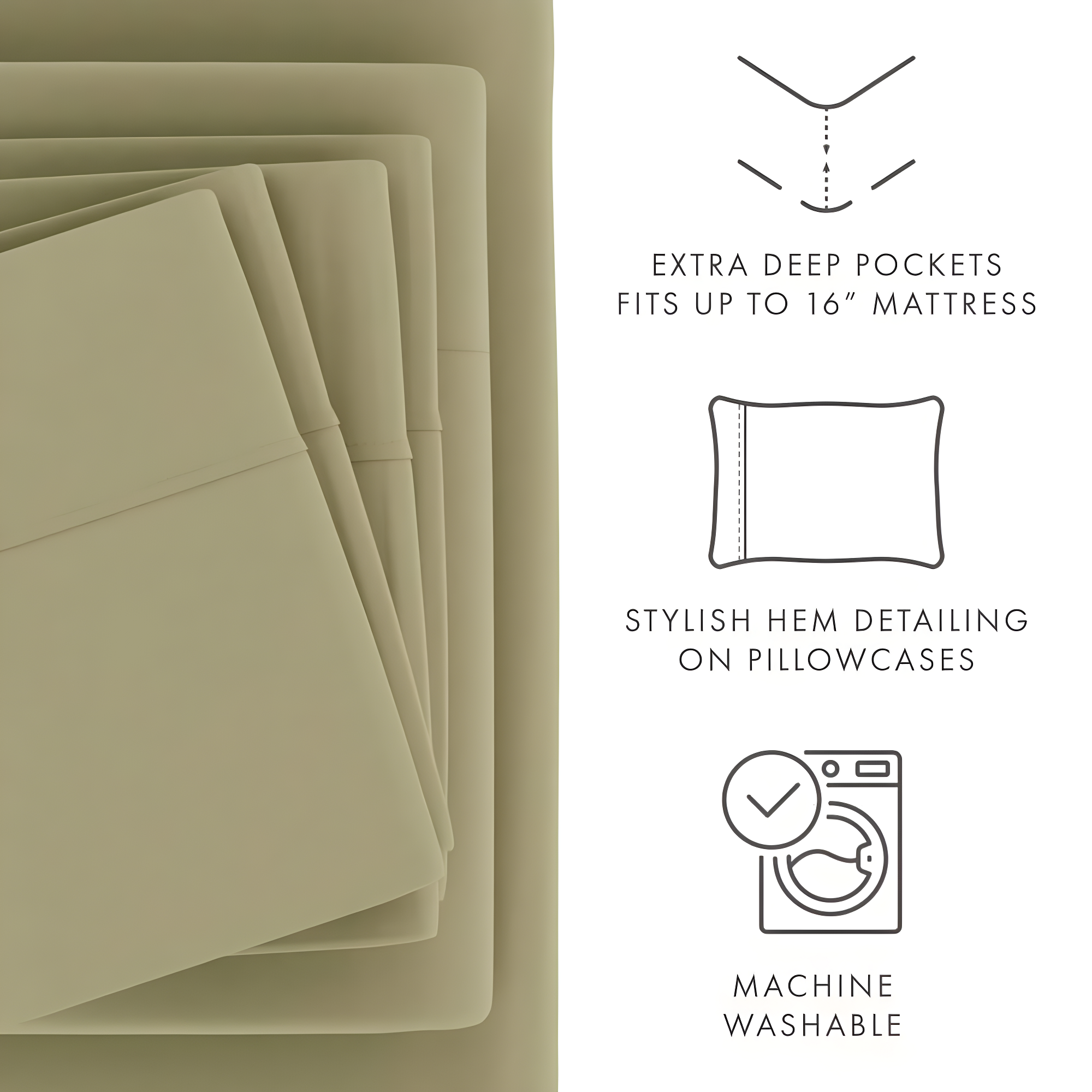 Breathable 6PC Sheets Set So Soft Collection