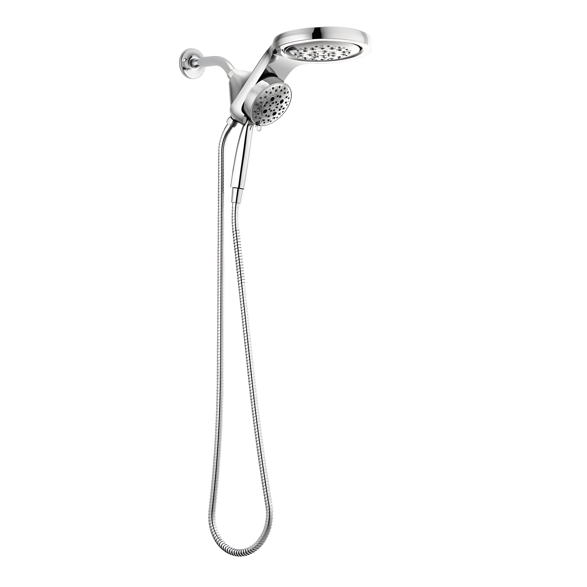 HydraChoice Hydrorain 5 Spray Dual Shower Head and Handheld Shower with H2Okinetic 1.75 GPM