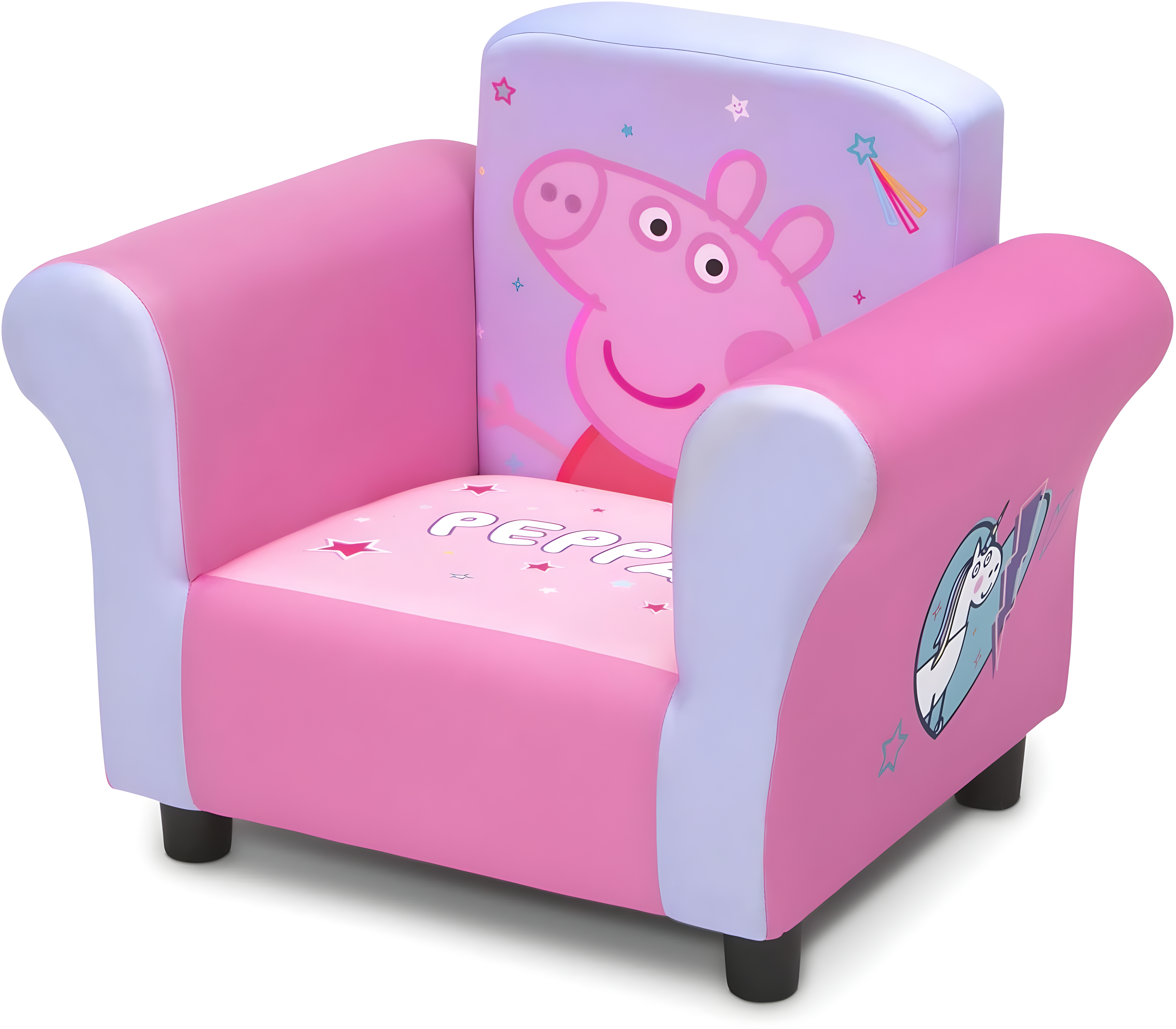 Delta Children Peppa Pig Upholstered Chair Kids Club