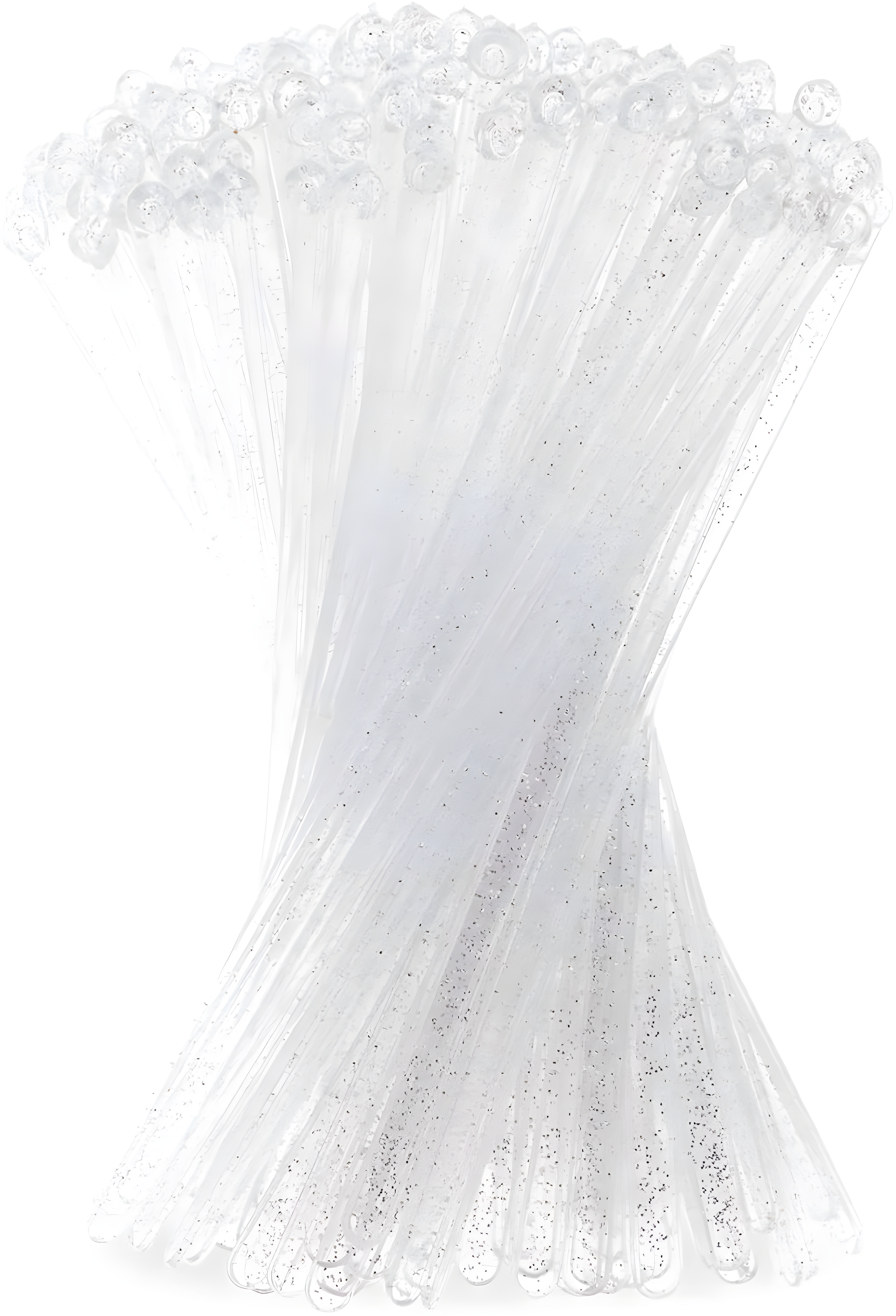 150 Pcs Silver Glitter Plastic Swizzle Sticks for Cocktails Drink Stirrer, 7 inch