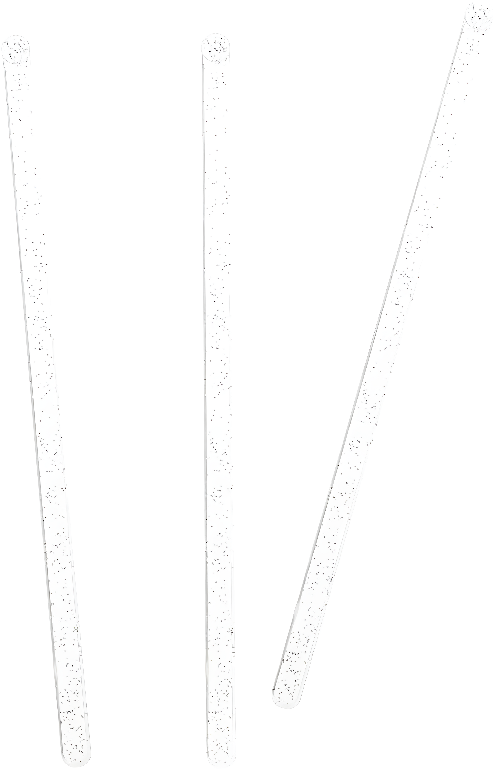 150 Pcs Silver Glitter Plastic Swizzle Sticks for Cocktails Drink Stirrer, 7 inch