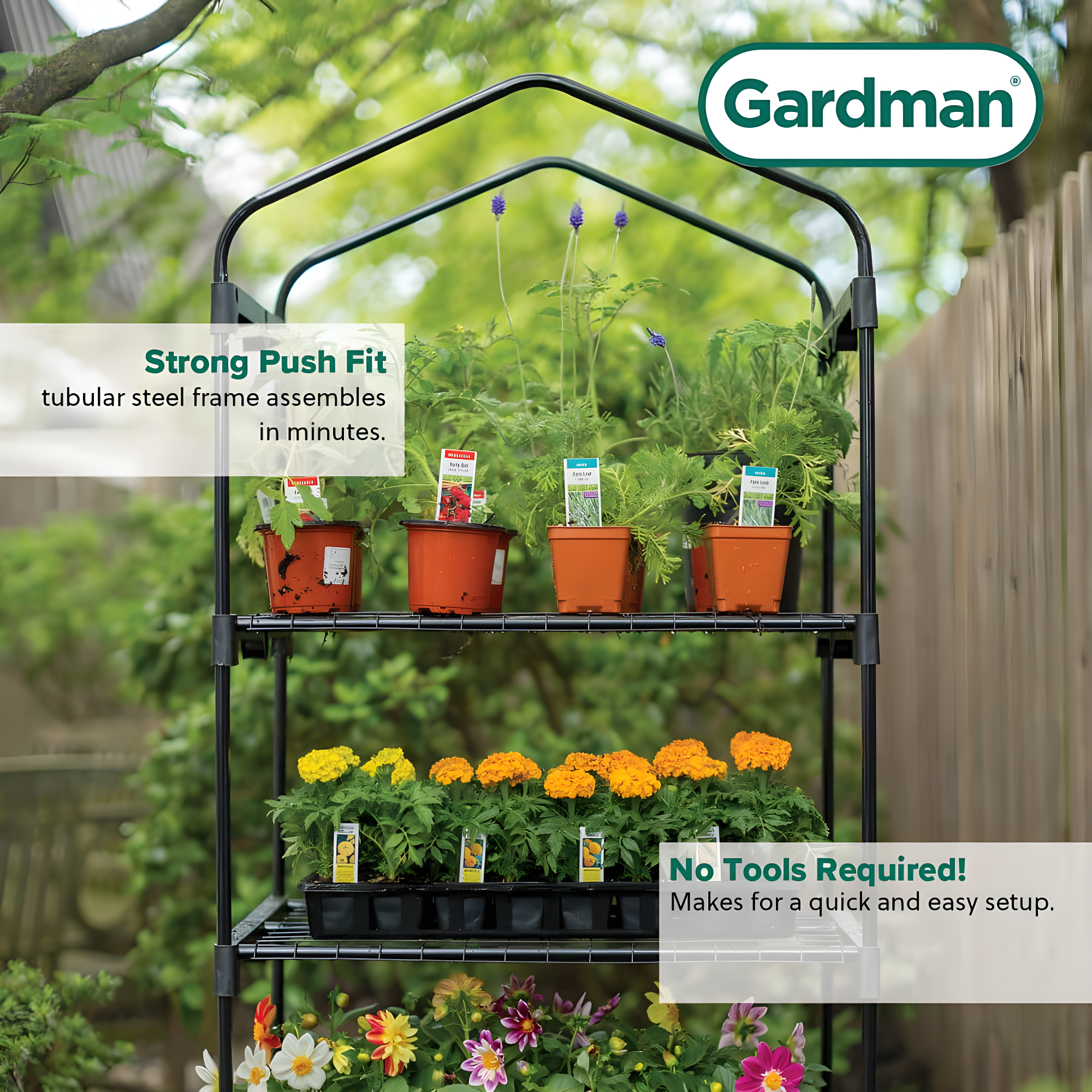 Gardman 2.25 Ft. W x 1.58 D Ft. Growing Rack
