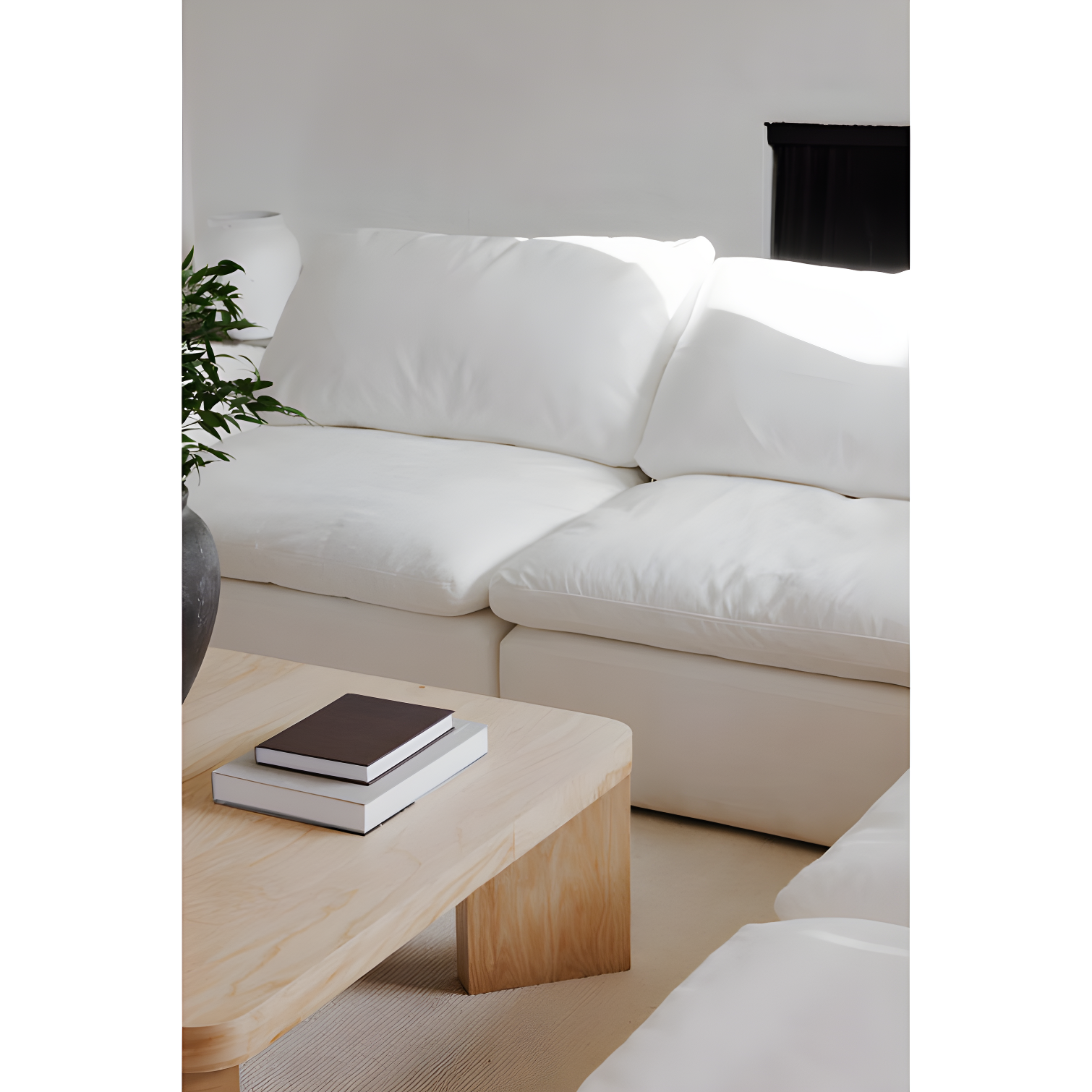 Desert Sage Performance Fabric Modular Sectional with Removable Cushions