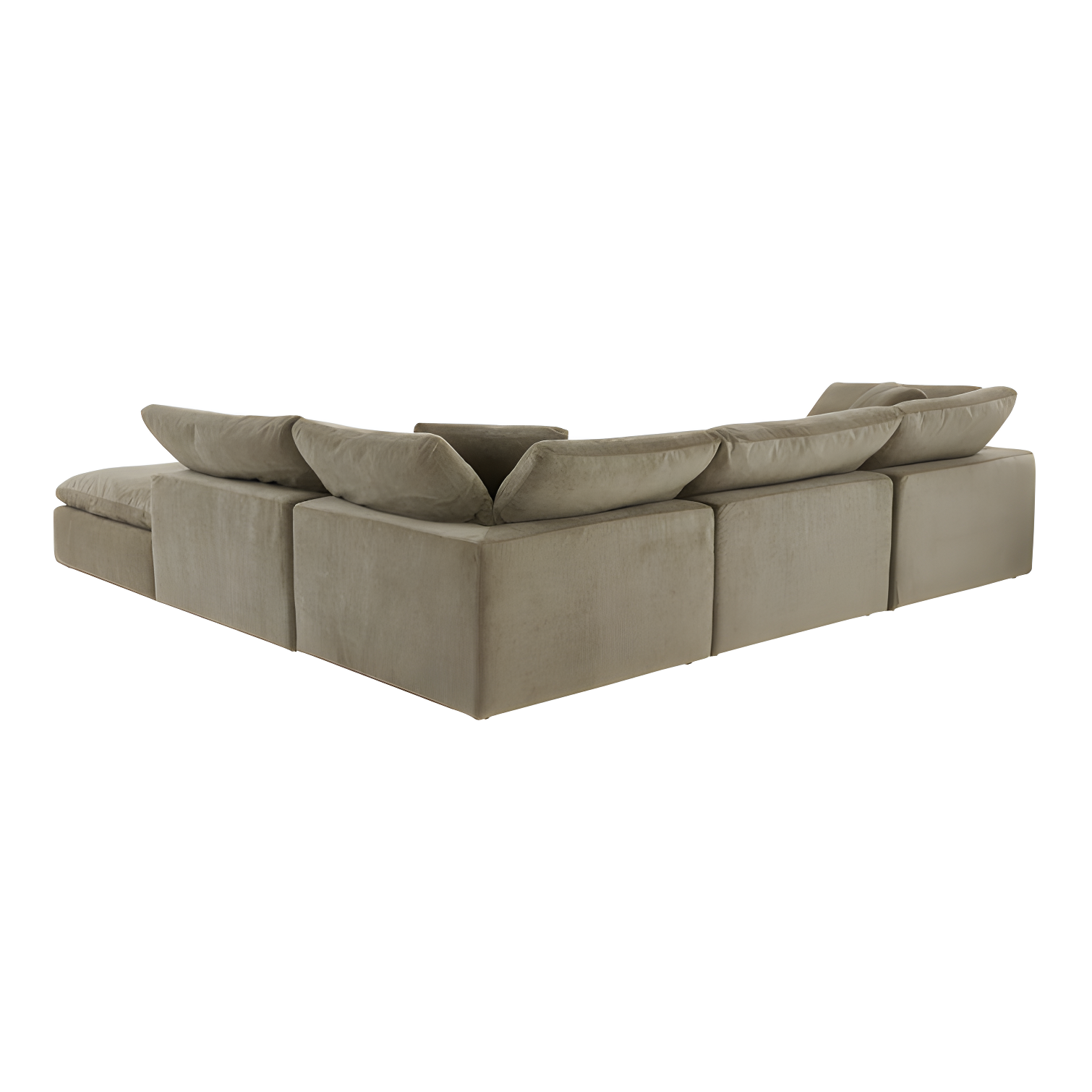 Desert Sage Performance Fabric Modular Sectional with Removable Cushions