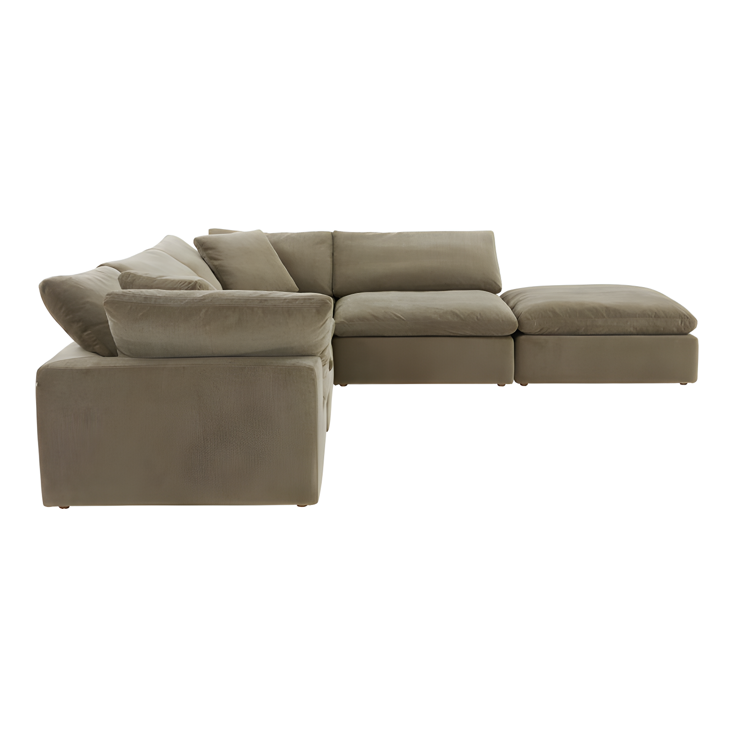 Desert Sage Performance Fabric Modular Sectional with Removable Cushions