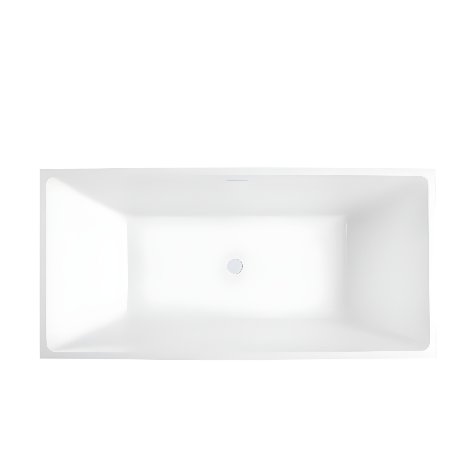 66.9" x 33" Freestanding Soaking Bathtub