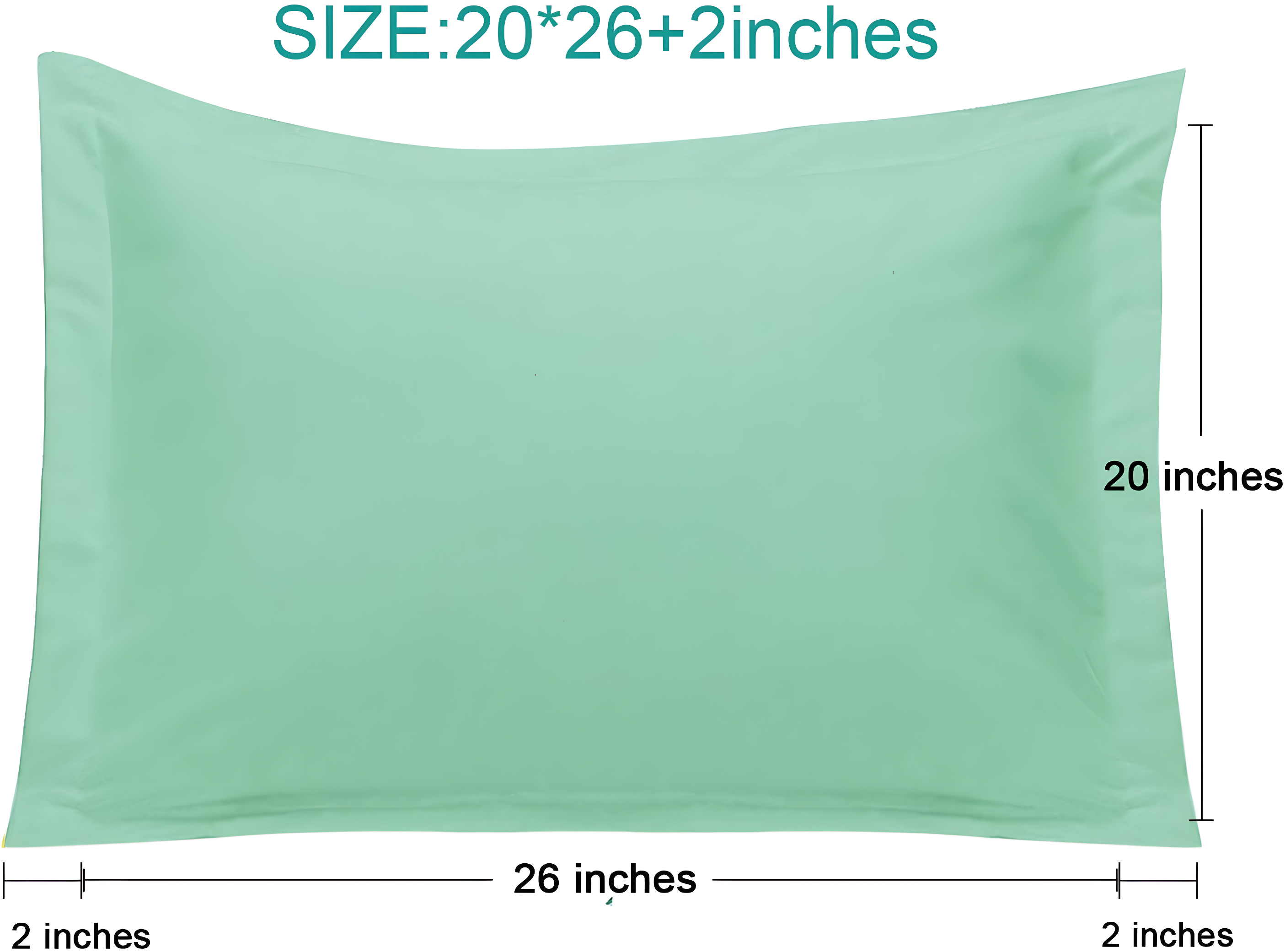 Bed Pillow Shams, 1800 Brushed Microfiber Oxford Pillowcases - NTBAY (Set of 2)