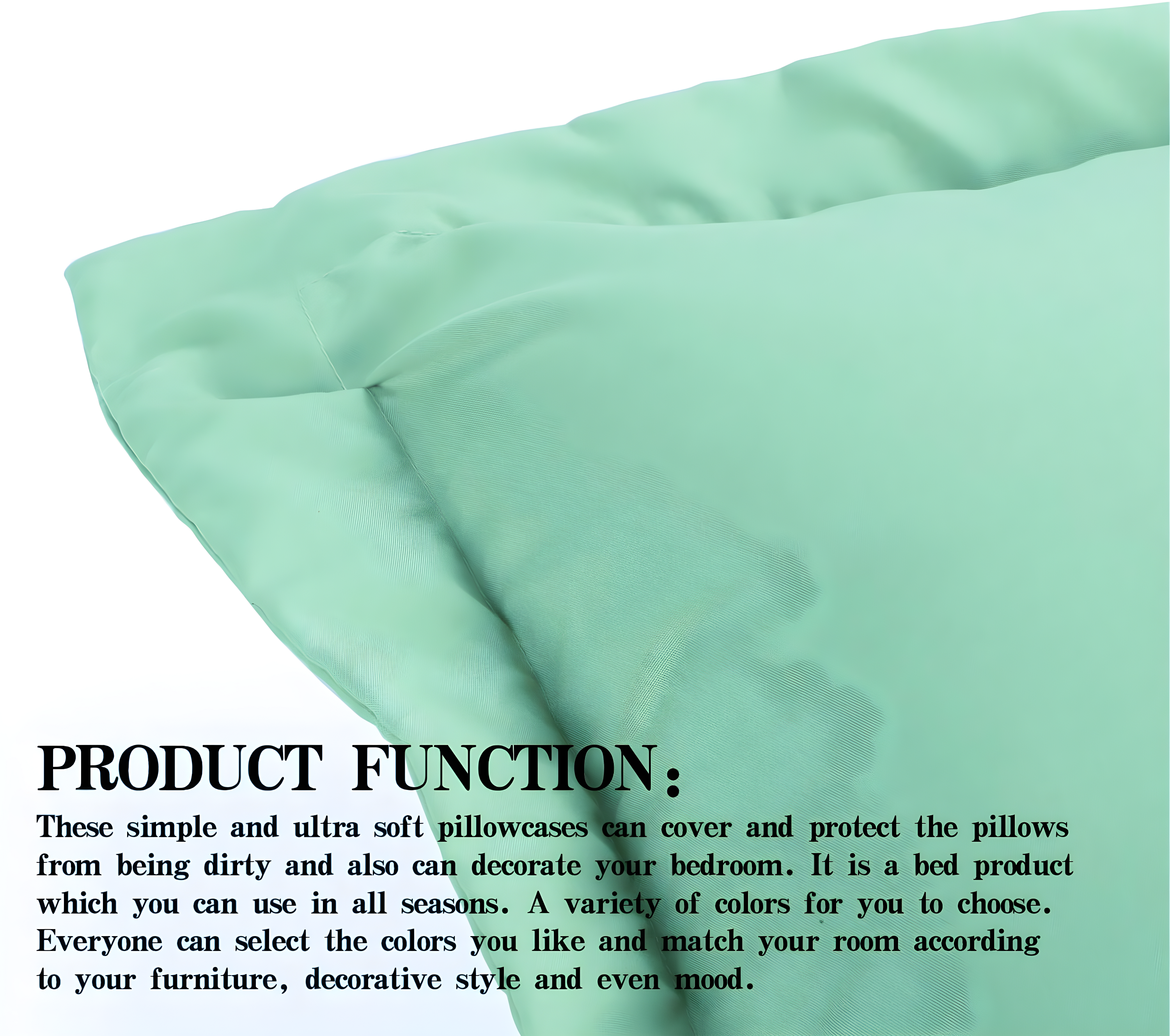 Bed Pillow Shams, 1800 Brushed Microfiber Oxford Pillowcases - NTBAY (Set of 2)