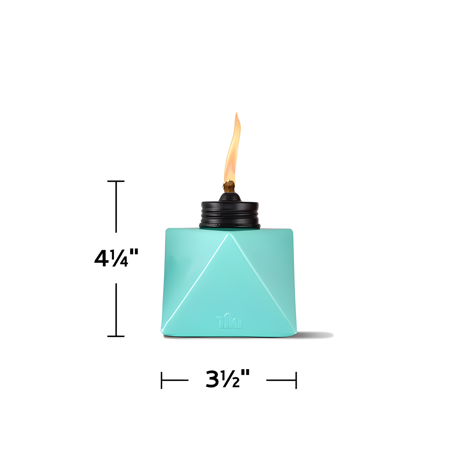 TIKI Brand TIKI® Brand 4.25 Inch Table Torch Glass Prism Blue, Teal and Red (Set of 3)