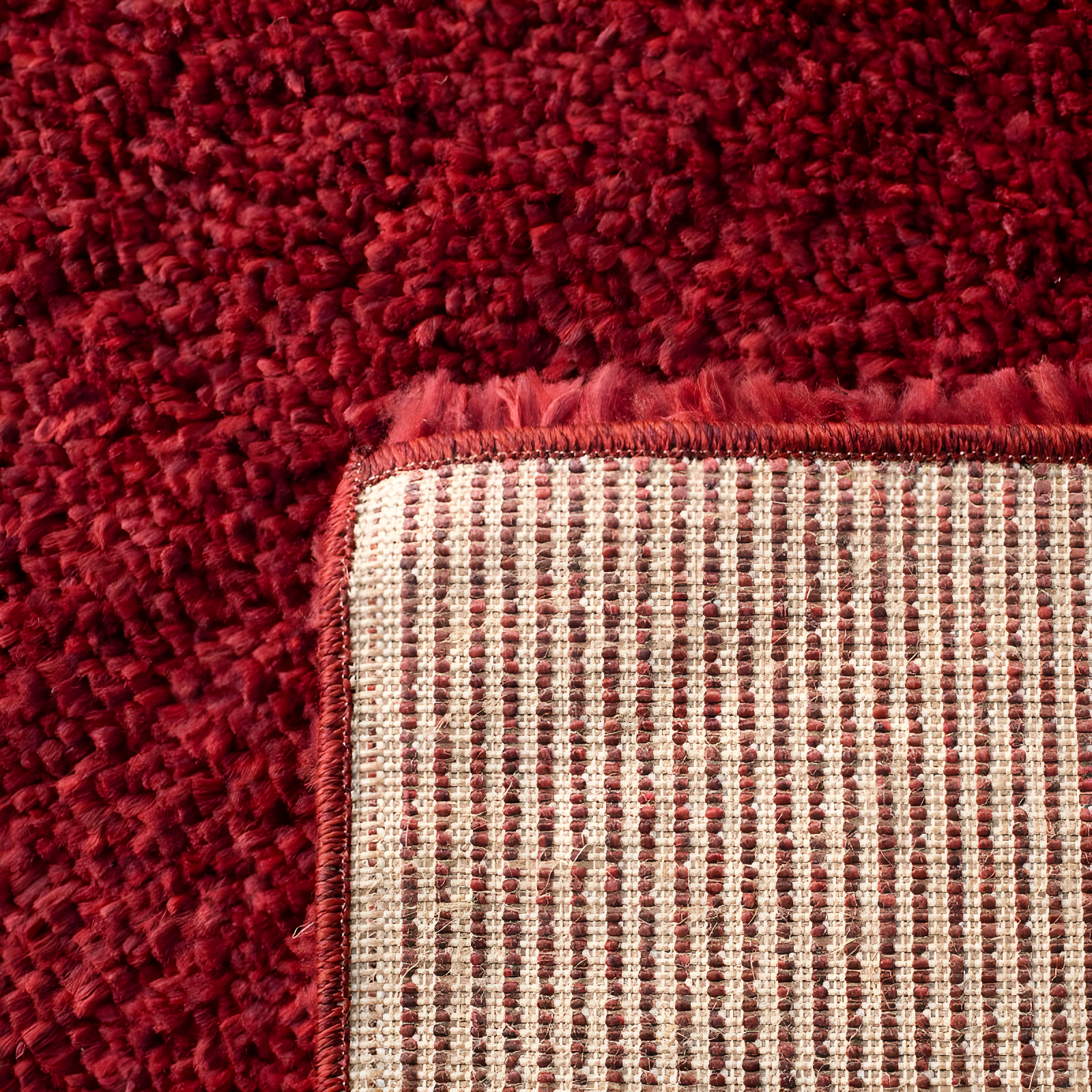 August Shag 900 AUG900 Power Loomed Indoor Area Rug - Burgundy - 8'x10' - Safavieh