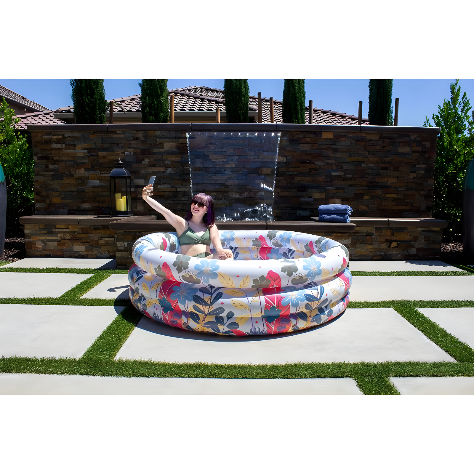 Poolmaster Summer Garden Inflatable Swimming Pool