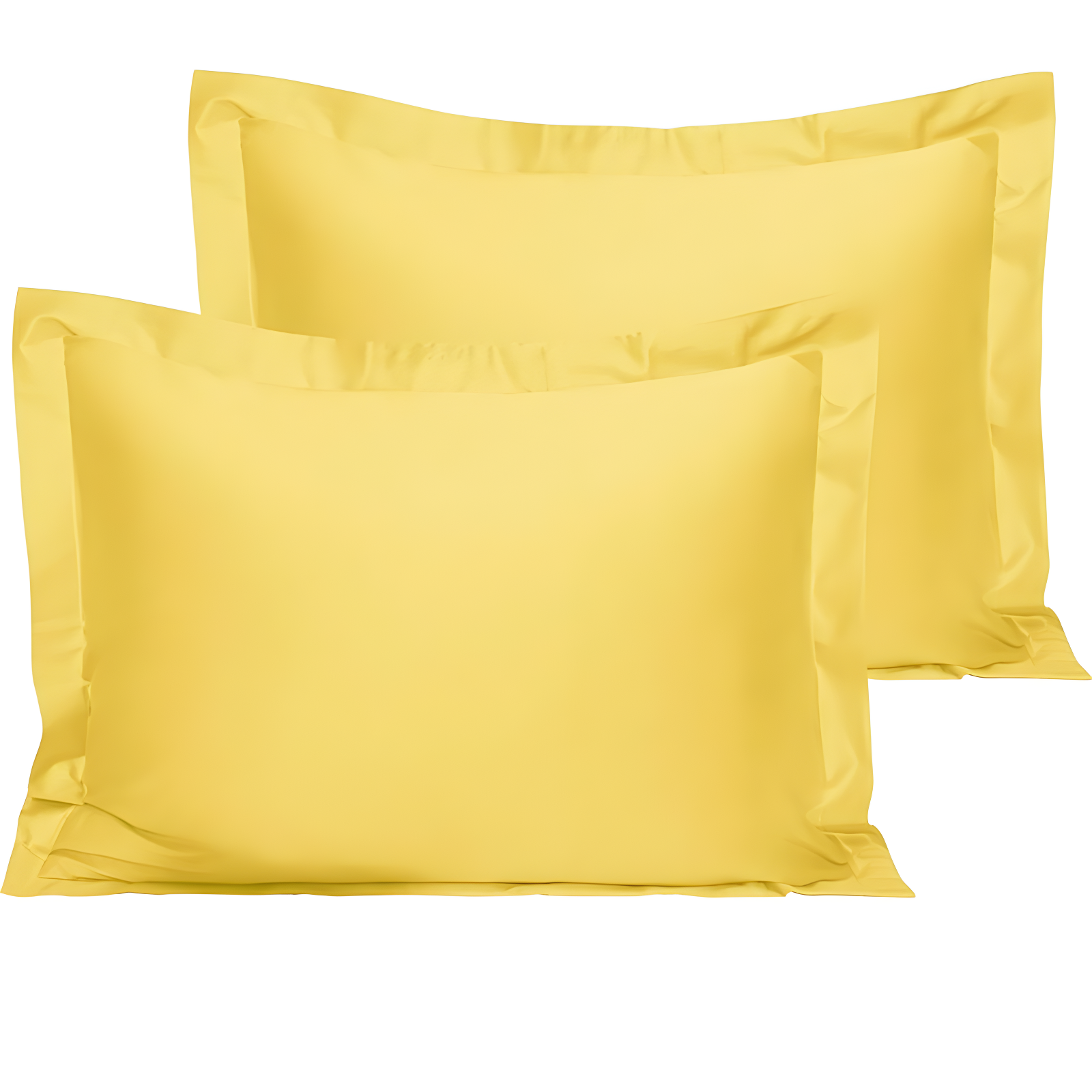 Egyptian Cotton Sham Covers, 500 Thread Count Cotton Sateen Square Pillow Covers - NTBAY (Set of 2)