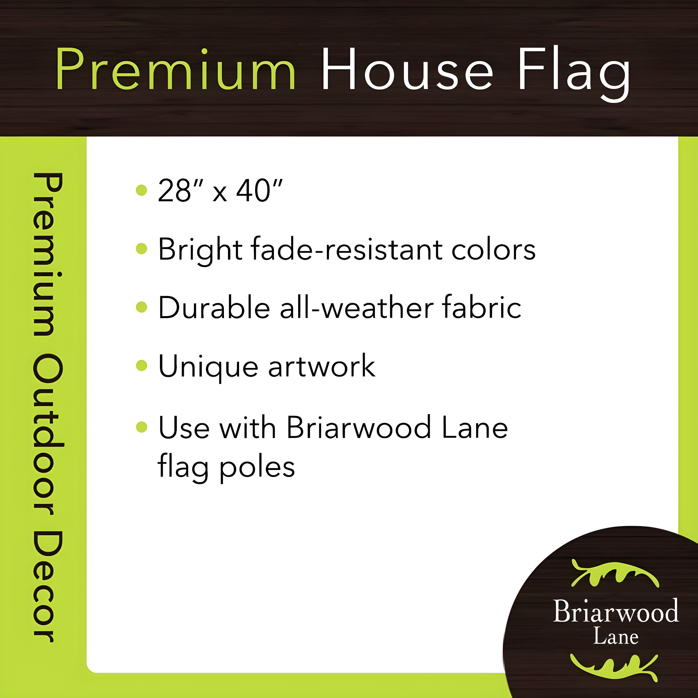 Pansies Spring House Flag 28 x 40 Briarwood Lane