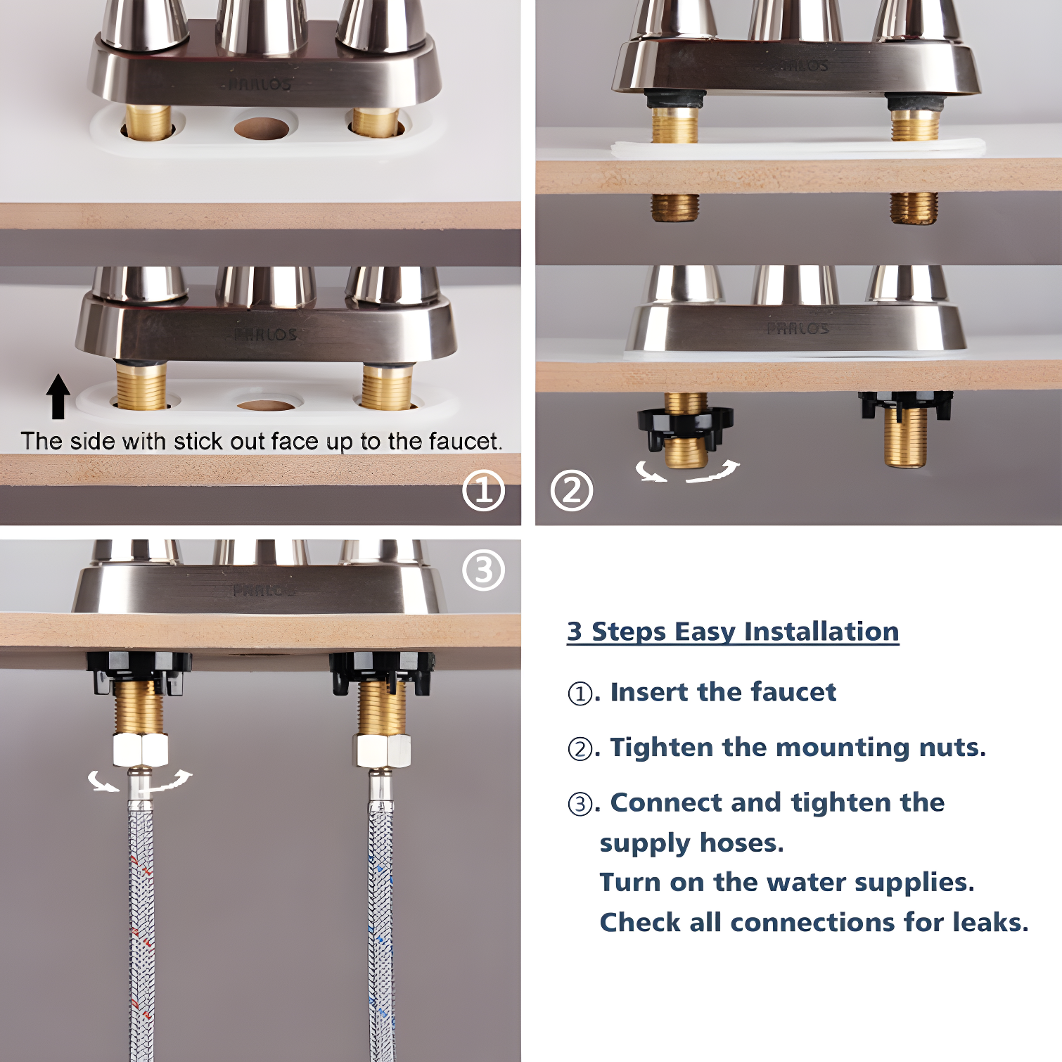 Doris Waterfall Centerset 2-handle Bathroom Faucet with Drain Assembly