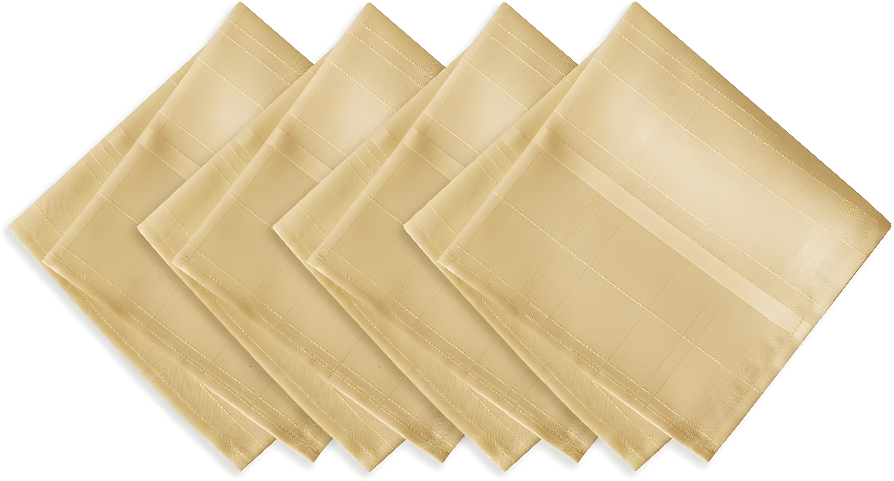 Elegance Plaid Stain & Water Resistant Tablecloth - 60" x 84" Rectangle - Ribbon Gold - Elrene Home Fashions