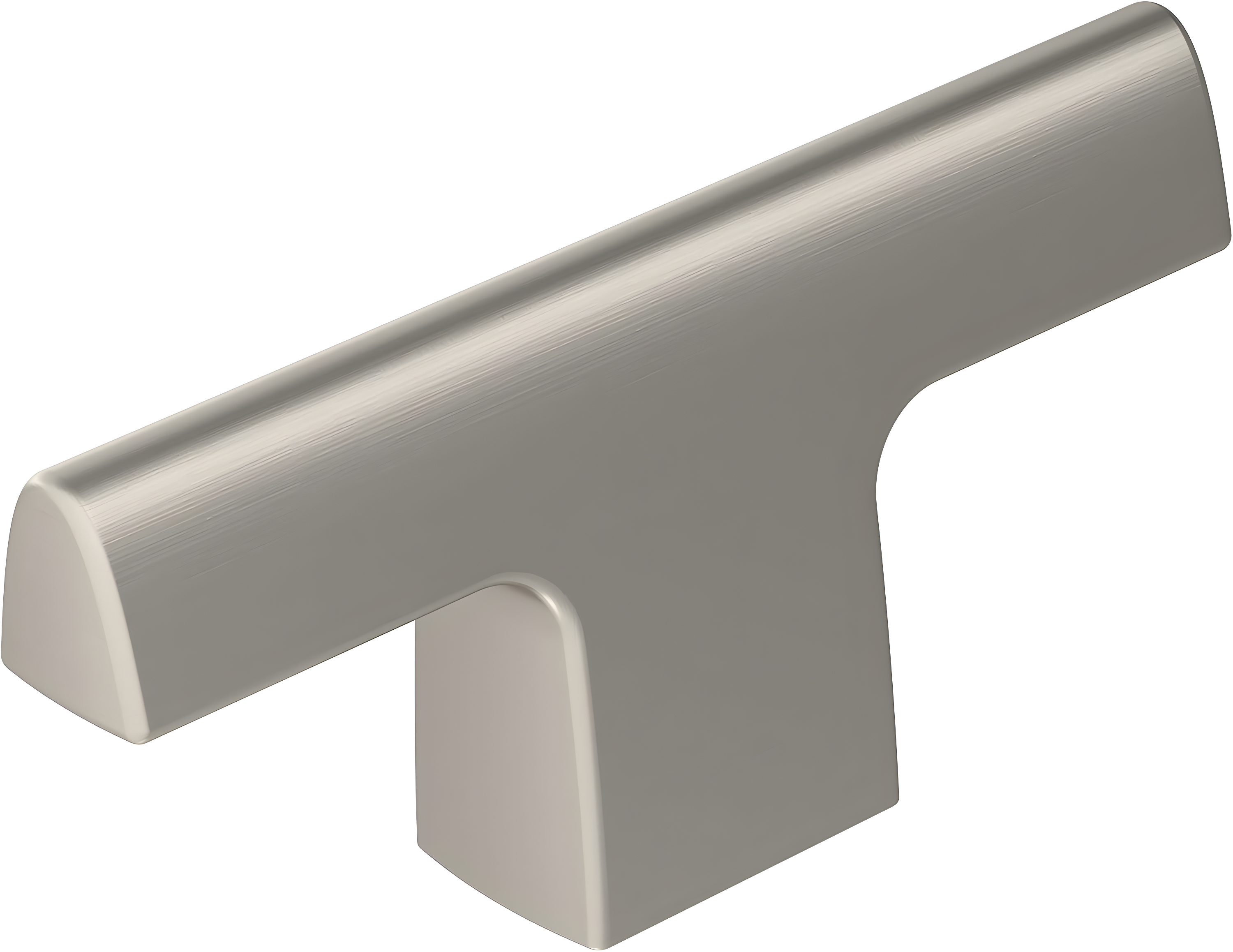 Amerock Riva 2-1/2 inch (64mm) Length Satin Nickel Cabinet Knob