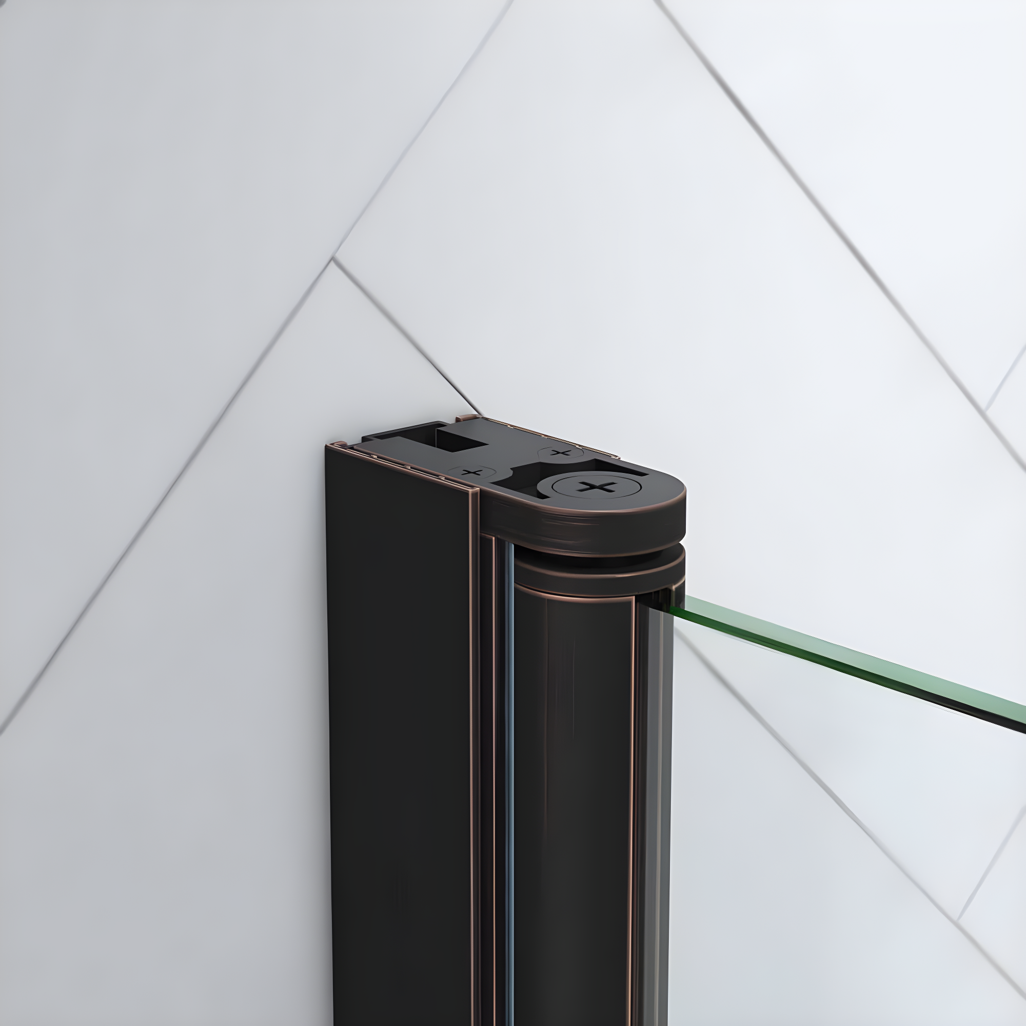 Endless Pasadena 40" W x 72" H Corner Frameless Shower Kit, Door, Panel, Base, Shelves