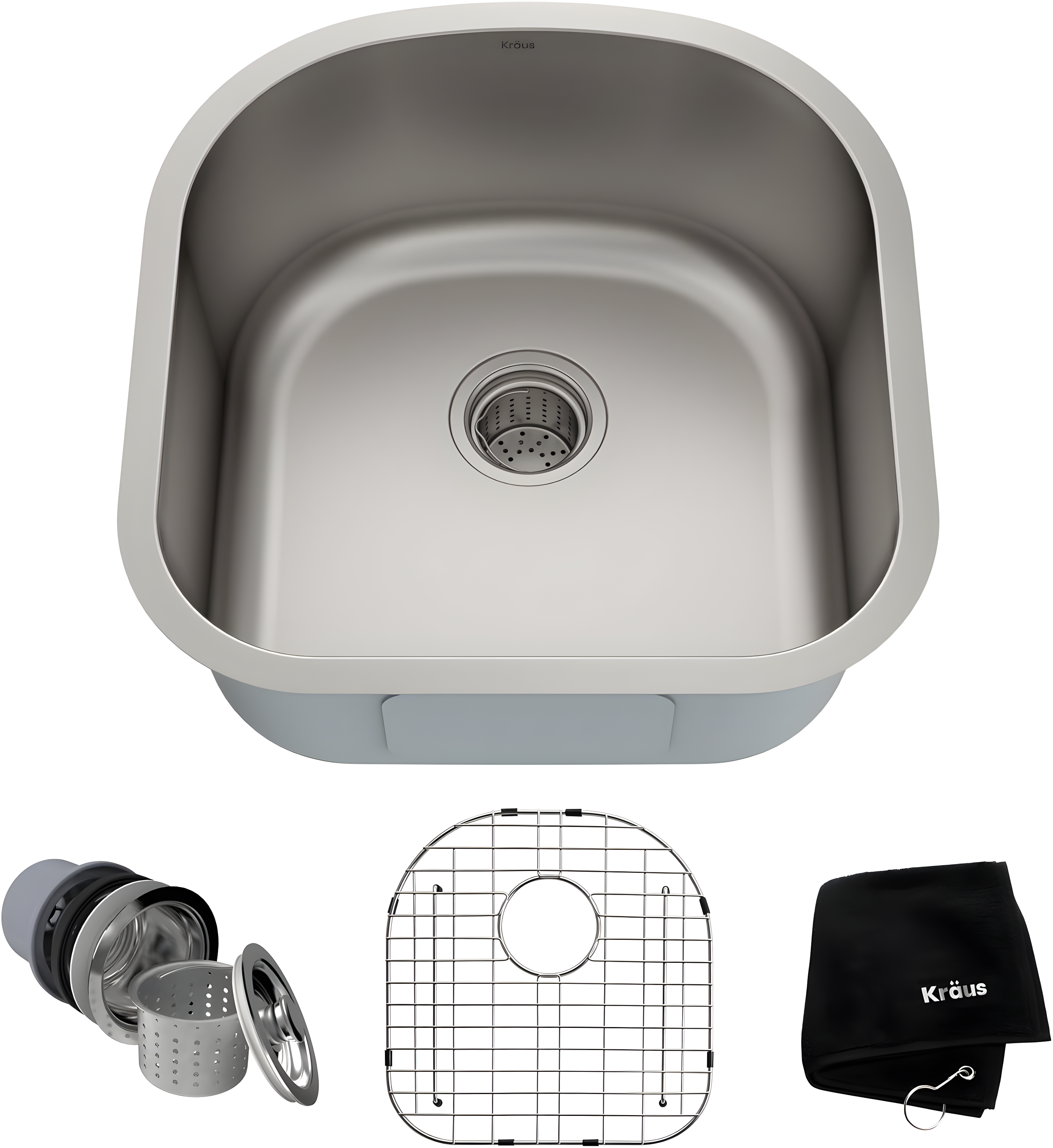 KRAUS Premier Undermount Single Bowl 18-Gauge Stainless Steel Kitchen Sink