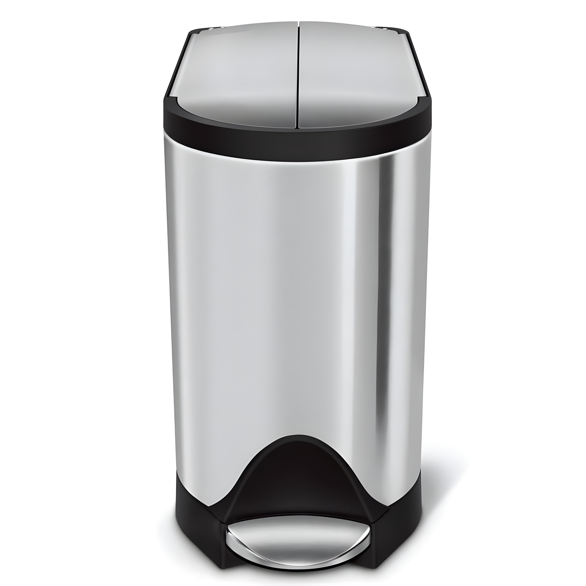 simplehuman ® Brushed Metal Butterfly Trash Can