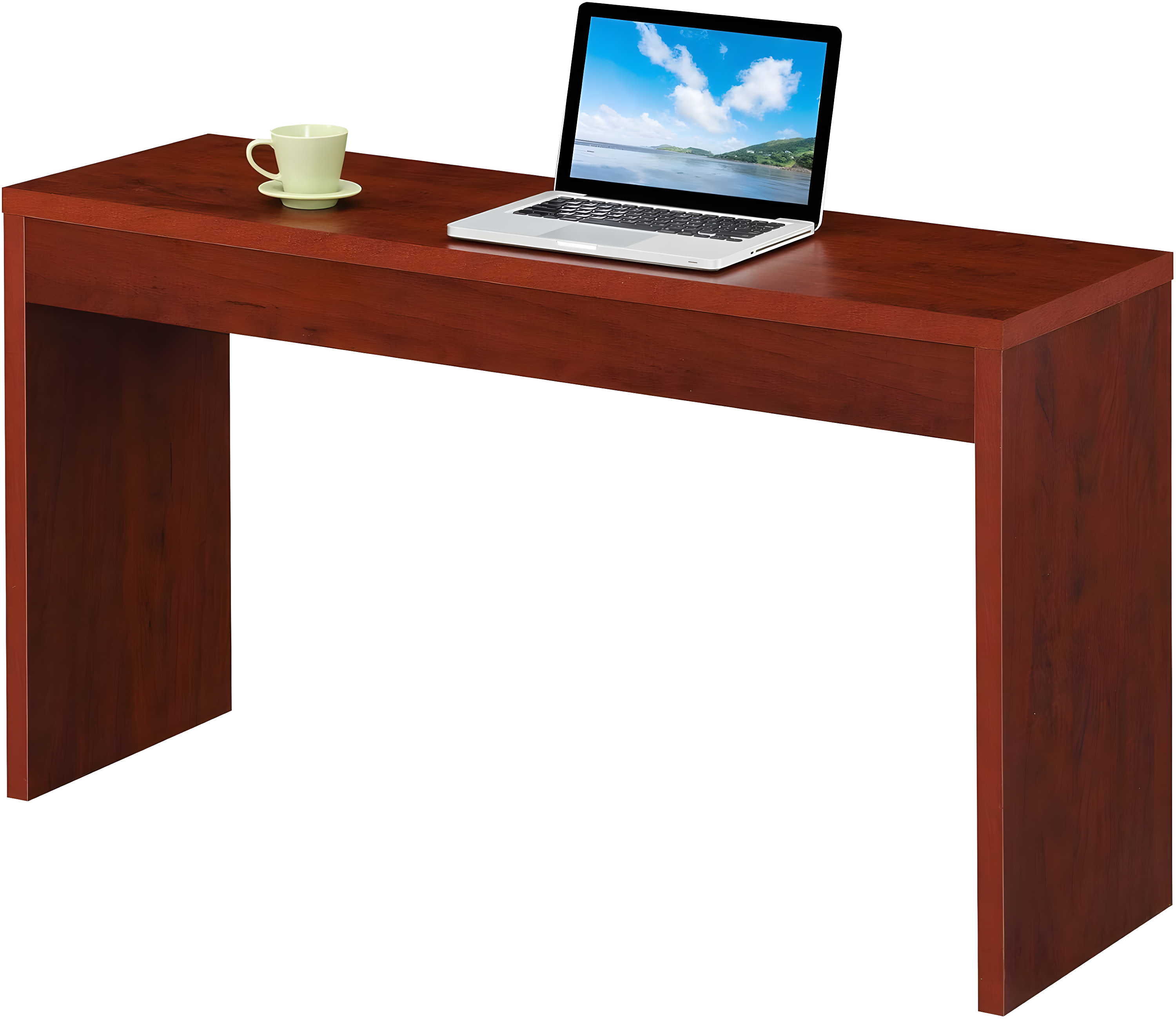 Convenience Concepts Northfield Hall Console Table/Desk, Cherry Wood Finish