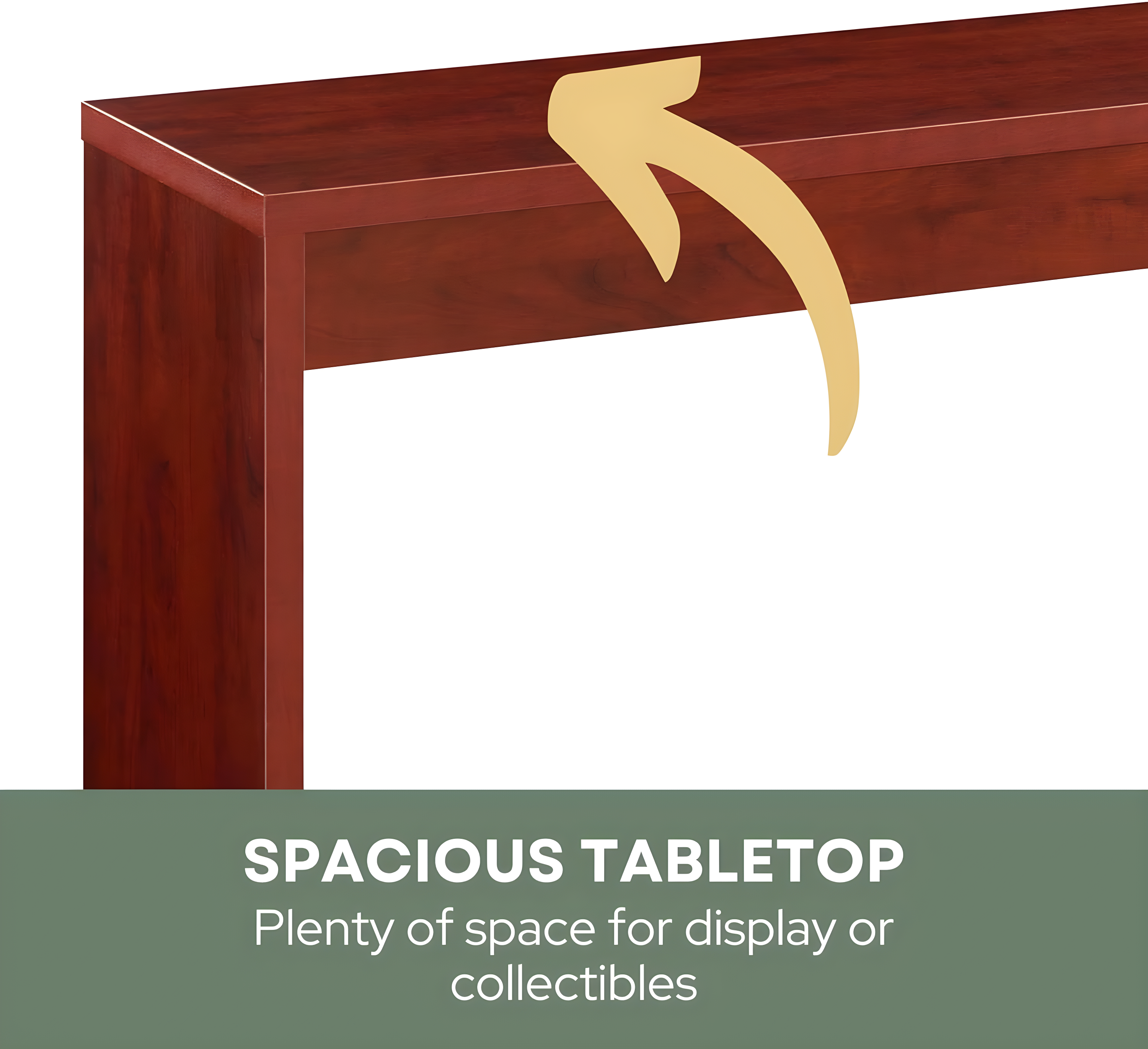 Convenience Concepts Northfield Hall Console Table/Desk, Cherry Wood Finish