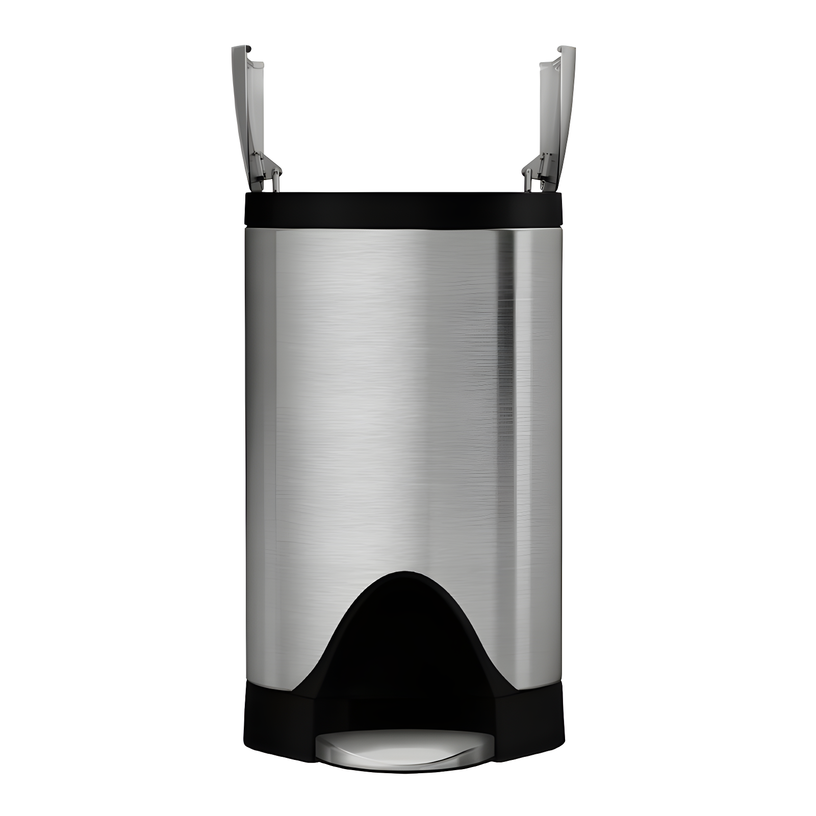 simplehuman ® Brushed Metal Butterfly Trash Can