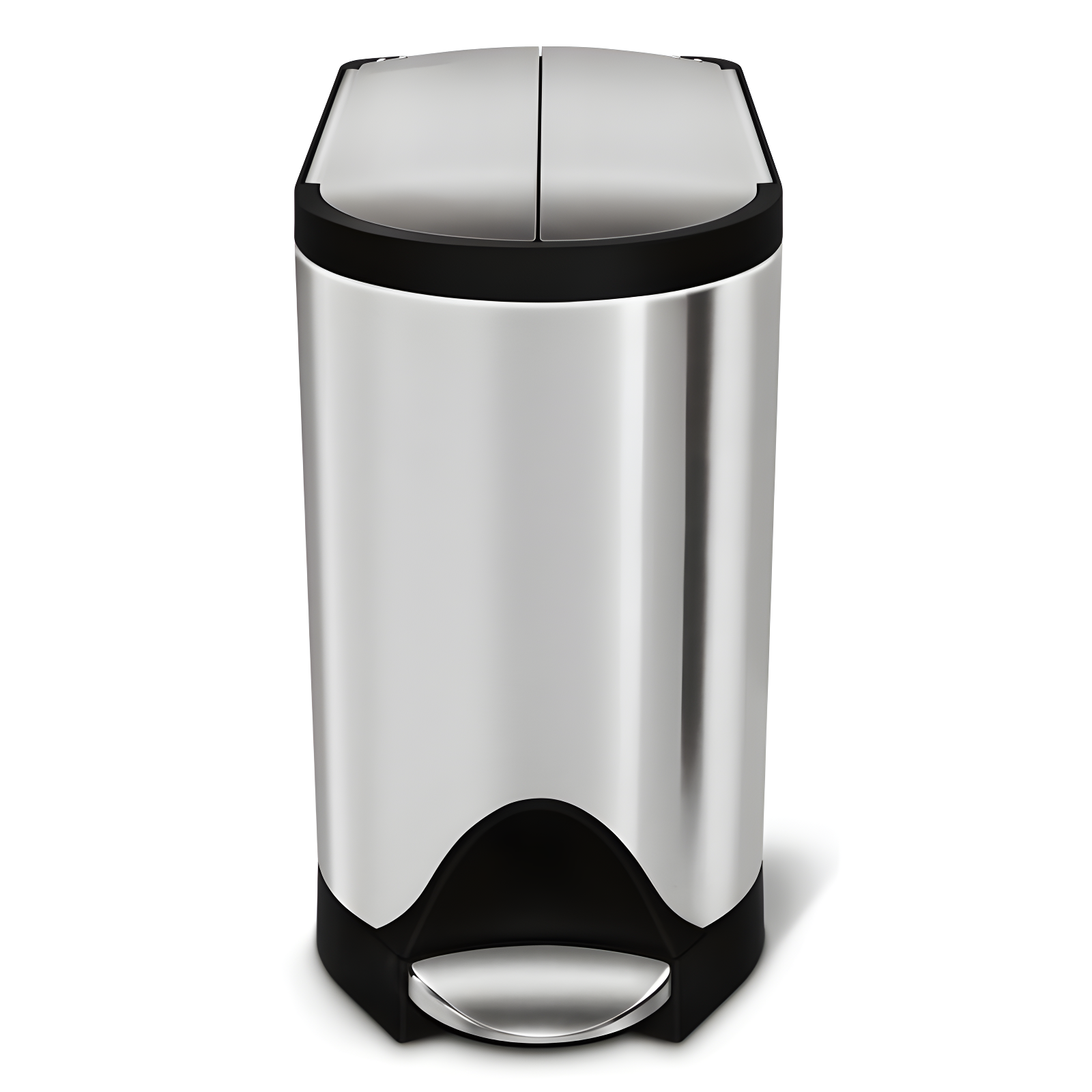 simplehuman ® Brushed Metal Butterfly Trash Can